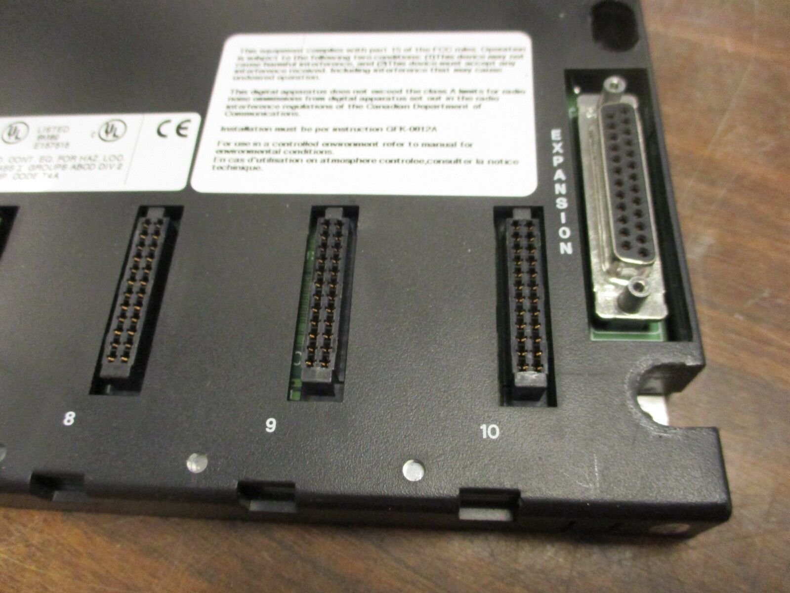 GE Fanuc 10-Slot Expansion Base IC693CHS392G Used