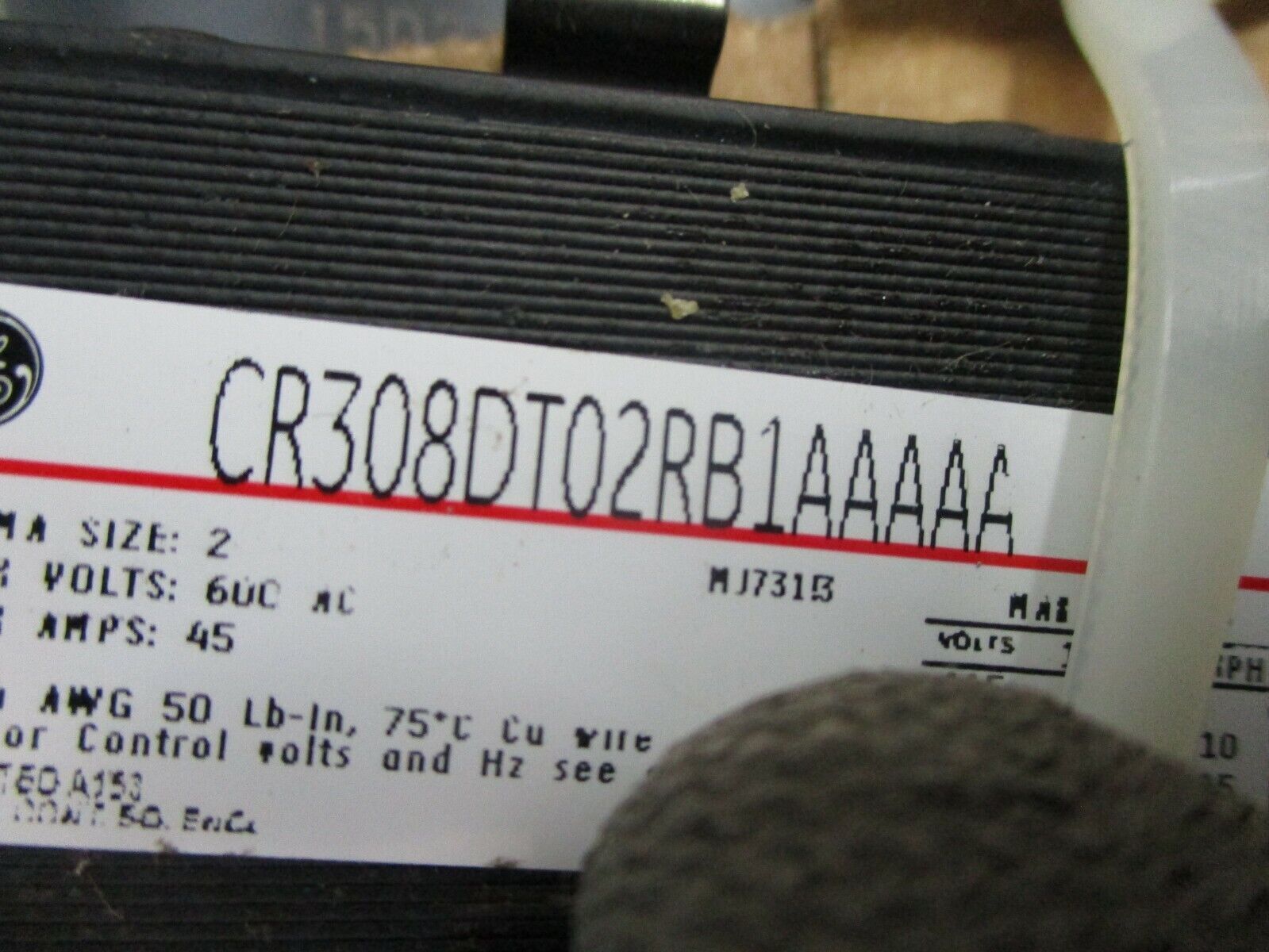 GE Fusible Size 2 Combination CR308DT02RB1AAAAA 115-120V Coil 45A, 600V