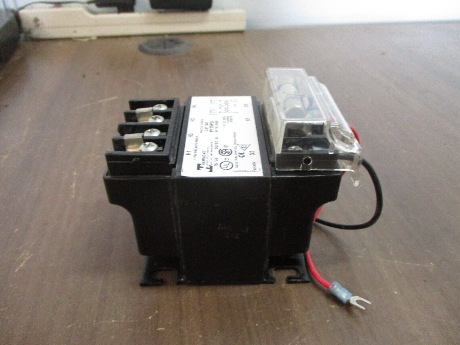 Hammond Control Transformer PT75PG 75VA Pri: 120/240V Sec: 24V 1Ph 50/60Hz Used