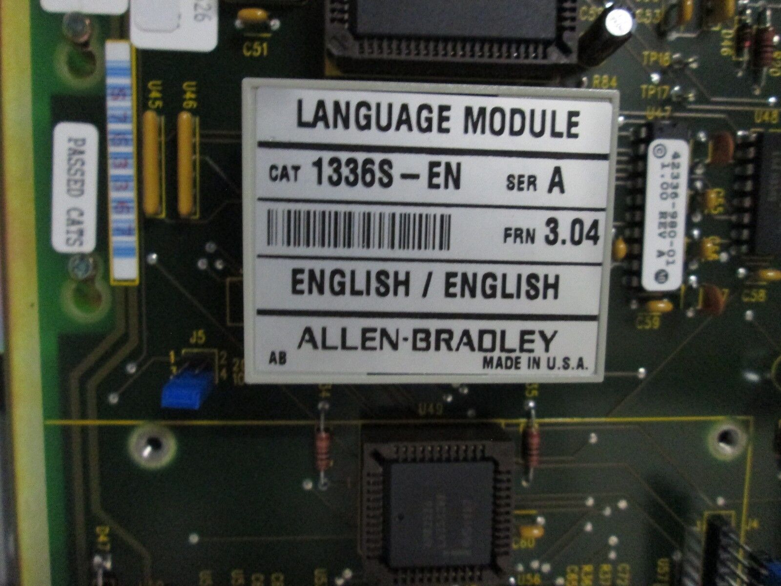 Allen-Bradley 1336 Plus AC Drive 1336S-B015-AJ-EN-HJ2-L6 nema 12 Enc. 15HP Used