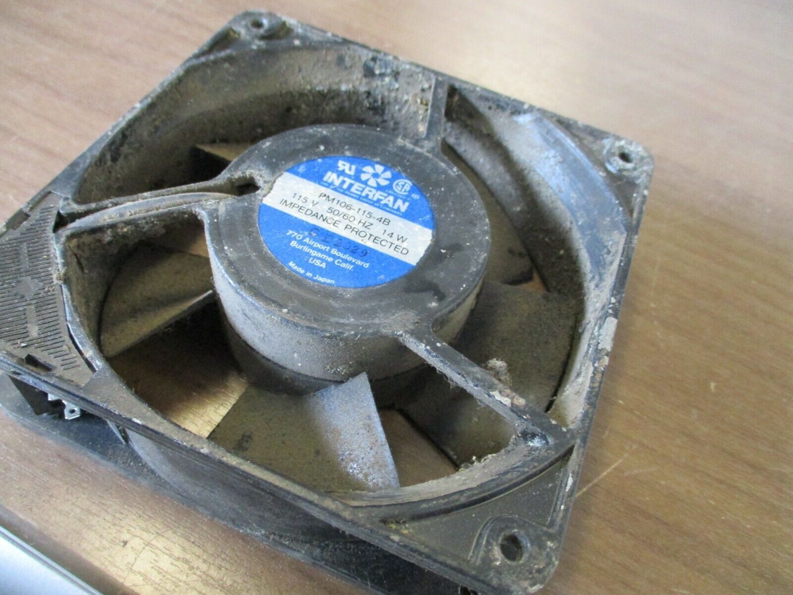 Interfan Axial Fan PM106-115-4B 115V 50/60Hz 14W Used