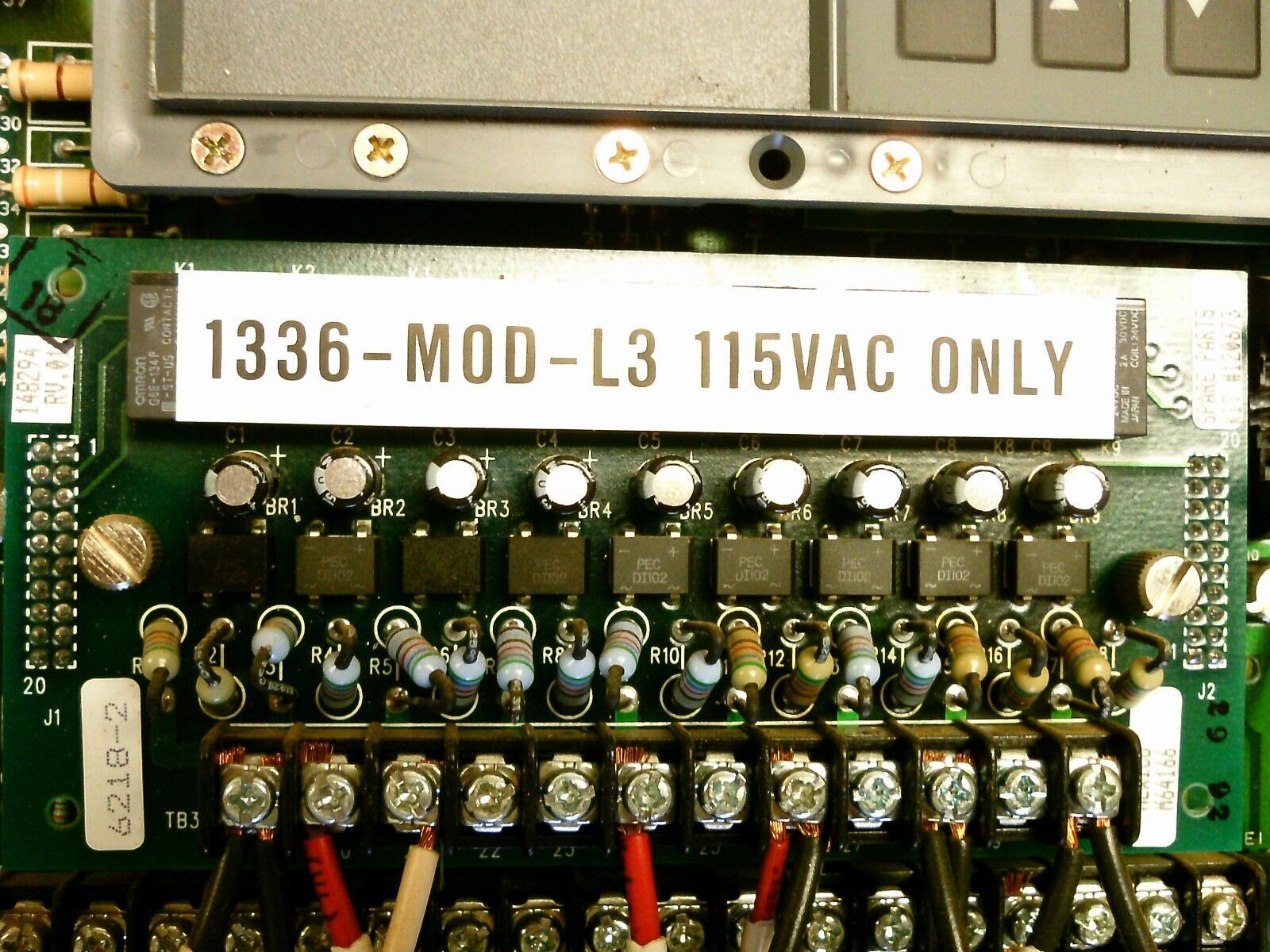 Allen-Bradley 1336 AC Drive 1336-B003-EOD w/ L3 Card 3HP Used