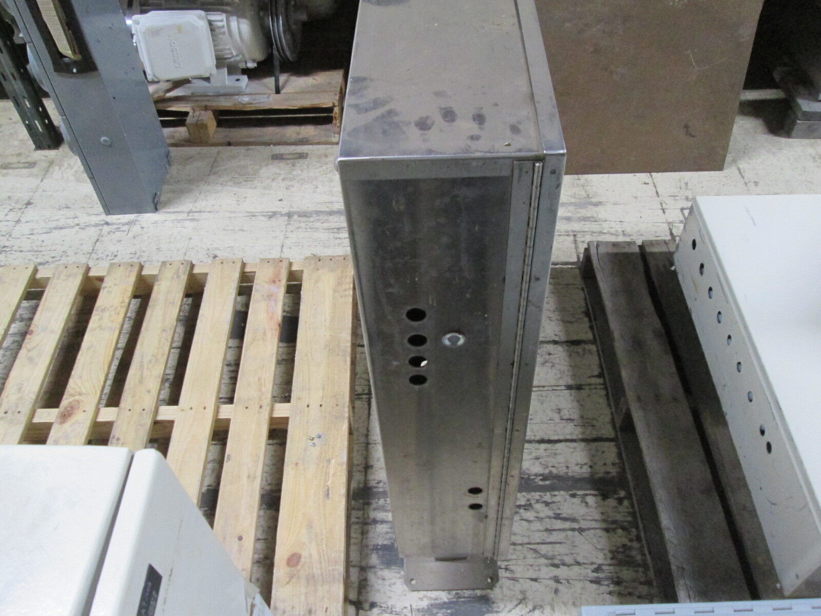 Stainless Steel Pedestal Enclosure Type 4X Size: 36x36x8" Used