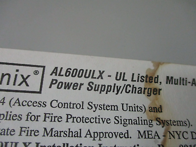 Altronix Power Supply / Charger AL600ULX 12/24VDC Used