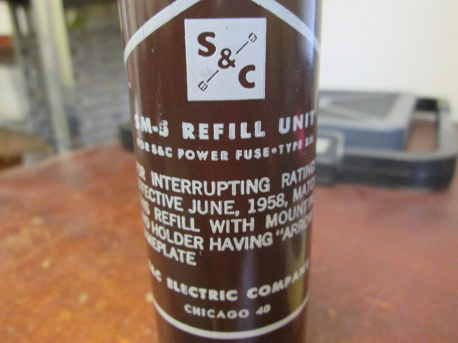 S&C SM-5 Fuse Refill 132125-R3 14.4KV 80E Used