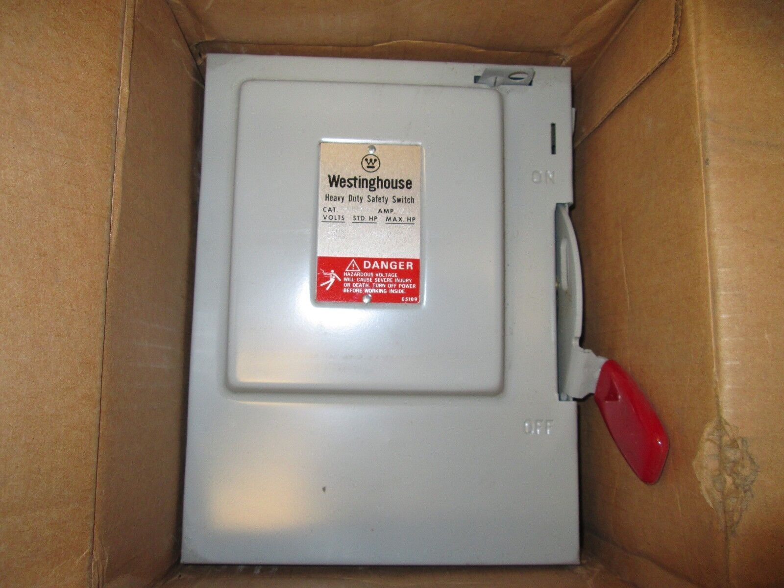 Westinghouse Non-fusible Safety Switch HUN321 30A 240V 3P New Surplus