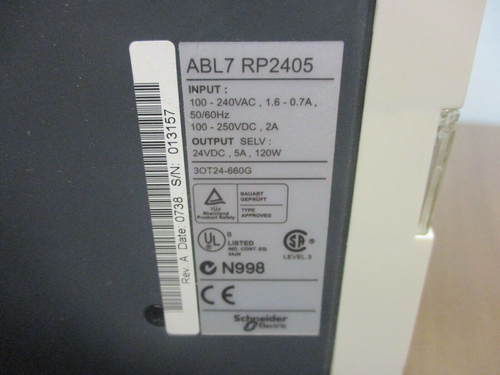 Telemecanique Power Supply ABL7 RP2405 Used