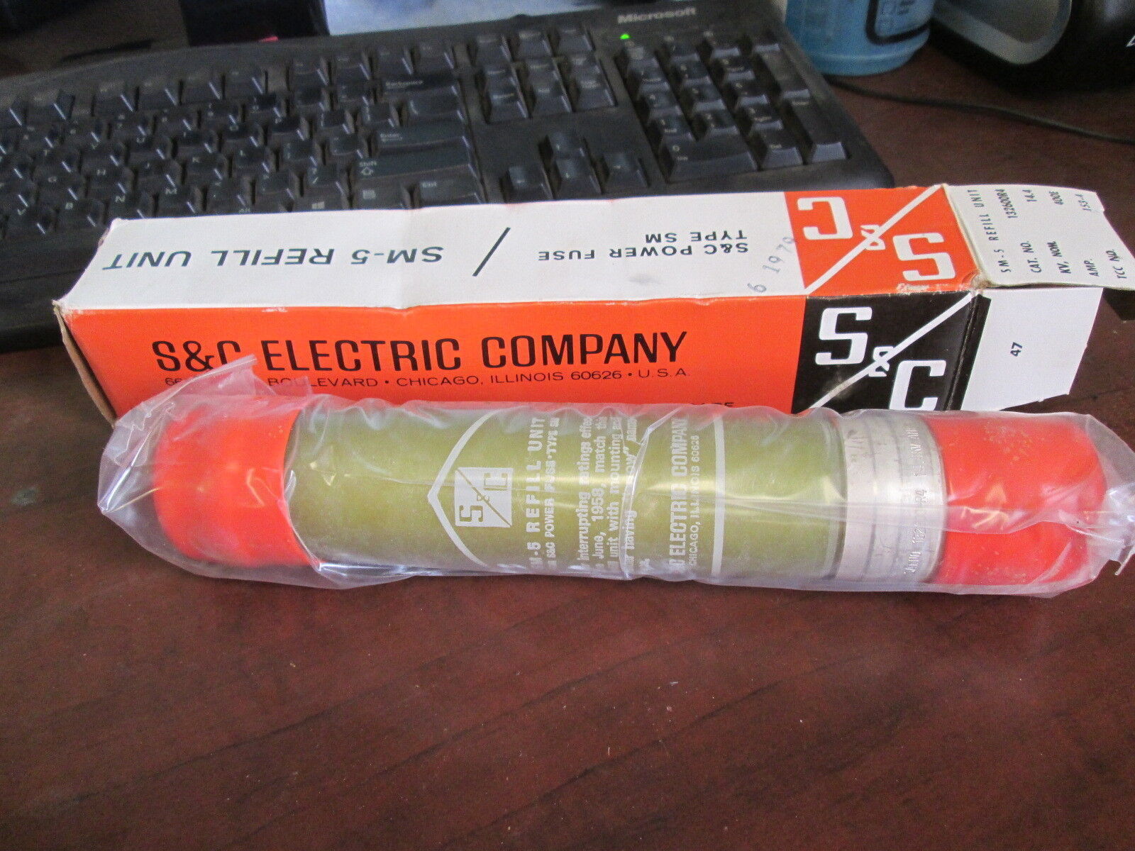 S&C SM-5 Fuse Refill 132600-R4 40E 14.4KV New Surplus