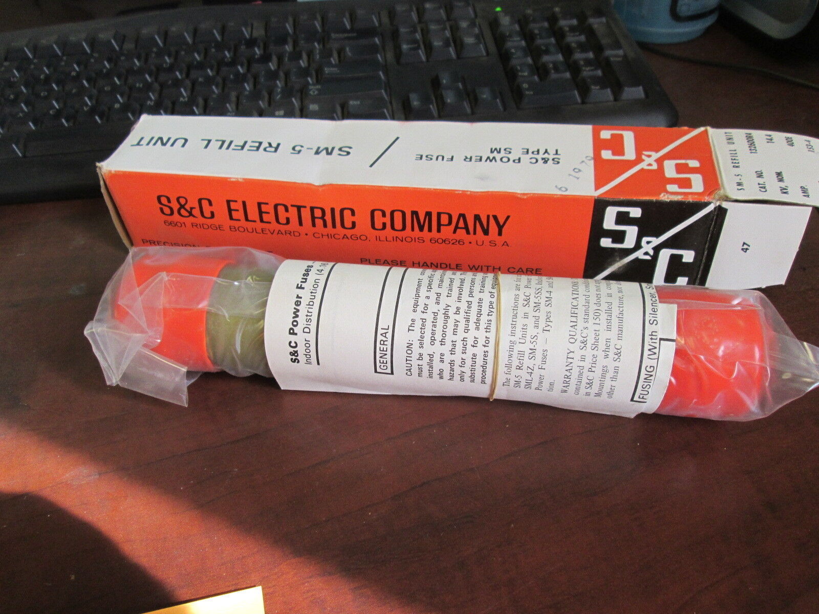 S&C SM-5 Fuse Refill 132600-R4 40E 14.4KV New Surplus