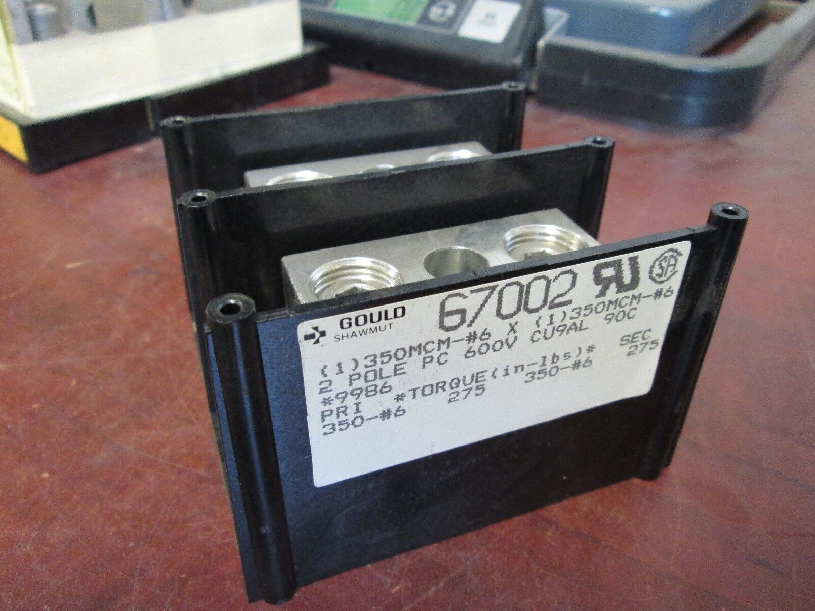 Gould Power Distribution Block 67002 Line(1) 350MCM Load(1) 350MCM 2P 600V