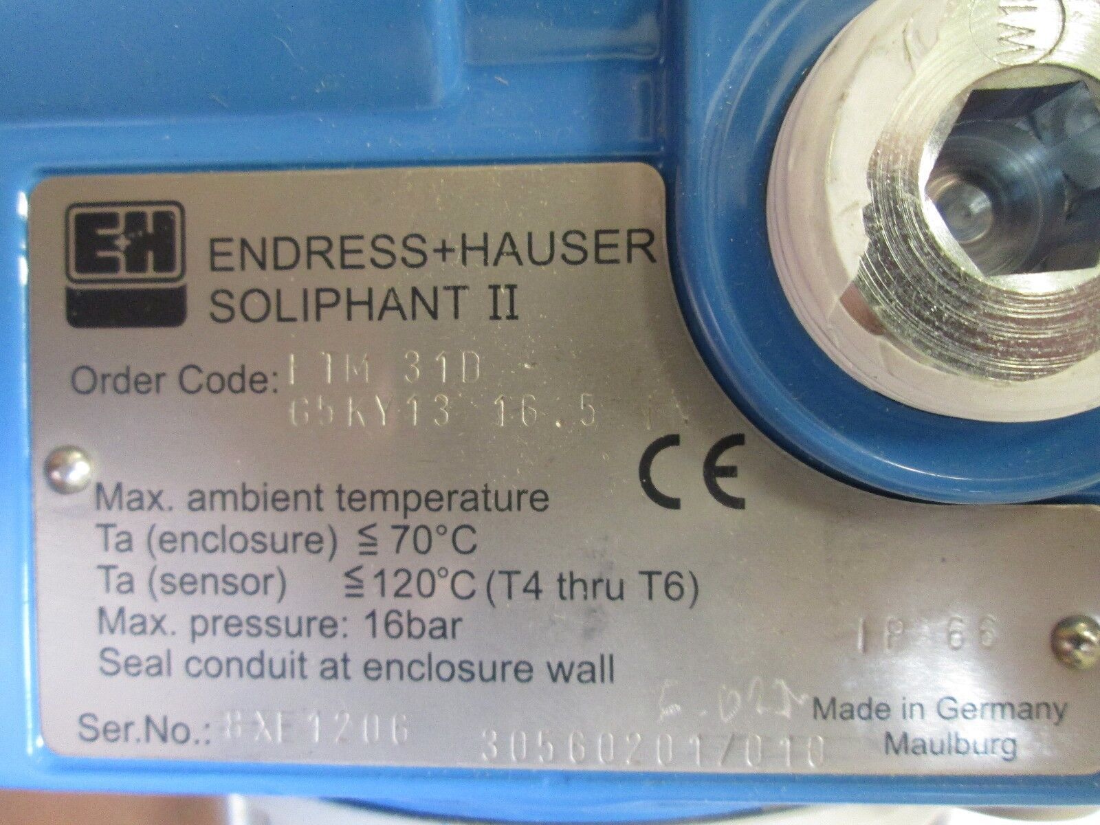 Endress+Hauser Soliphant II Level Limit Switch FTM 31B-G5KY13 nema 4X