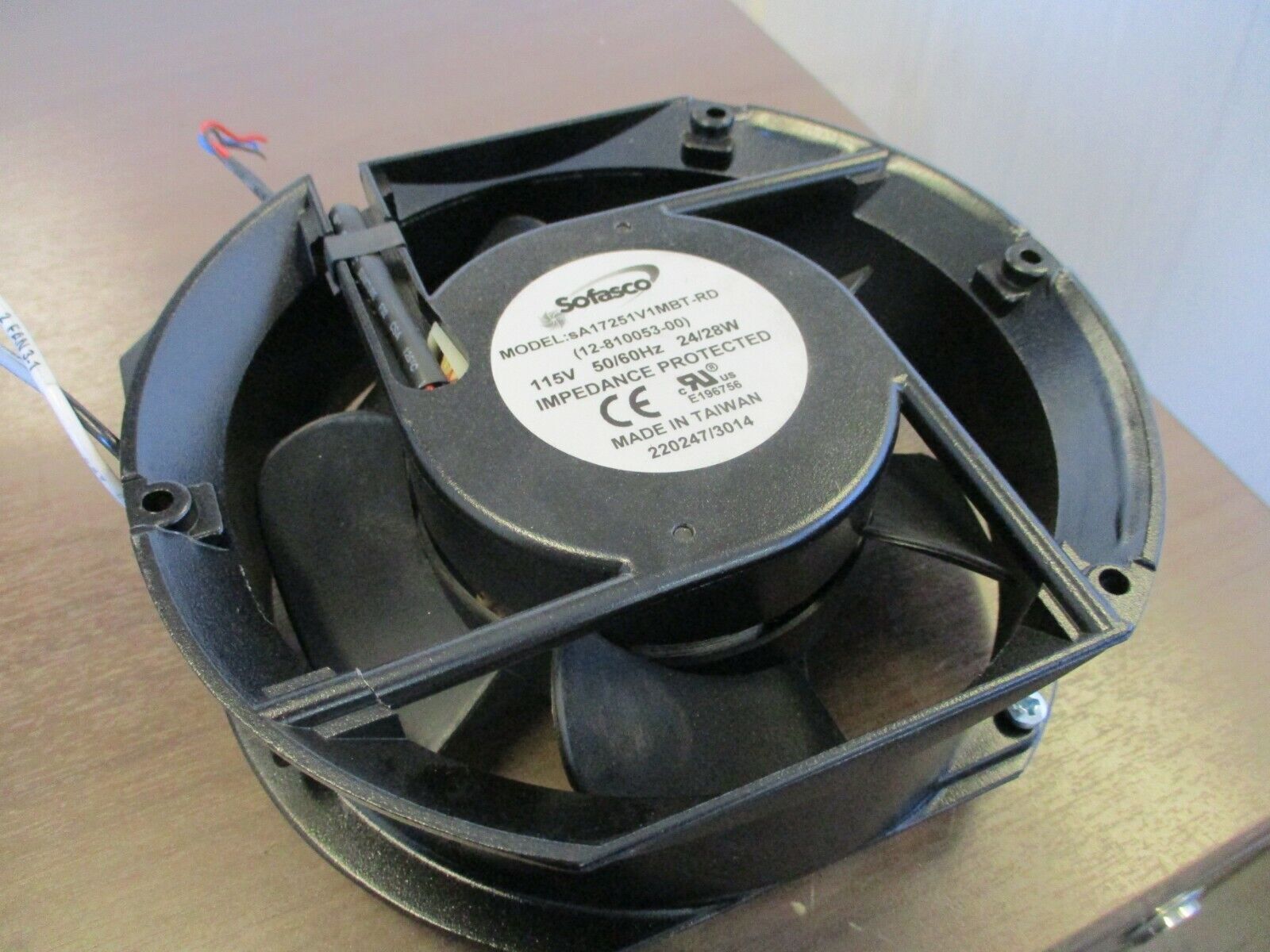 Sofasco Axial Fan sA17251V1MBT-RD 115V 50/60Hz 24/28W Used