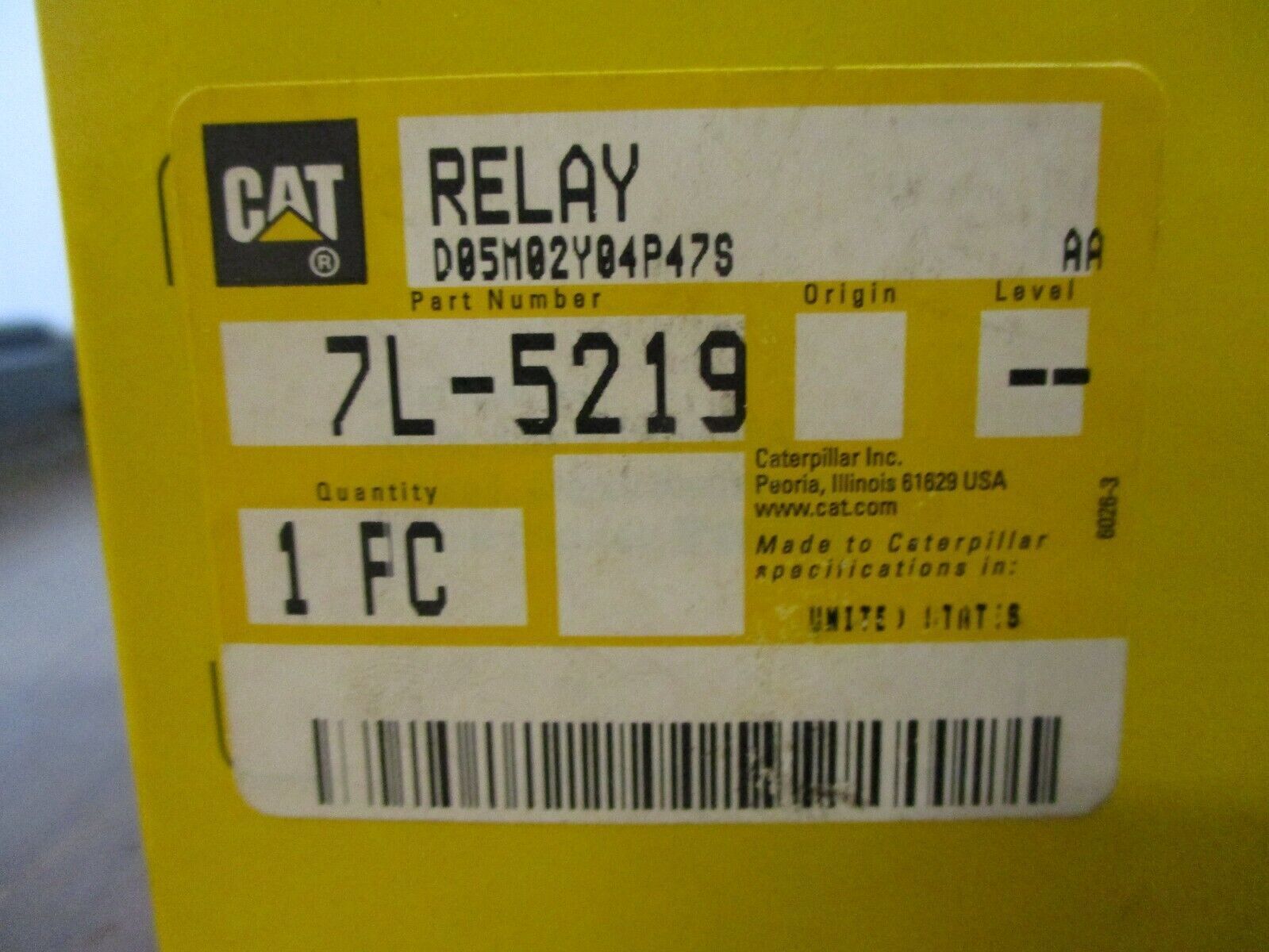 CAT Relay 7L-5219 New Surplus