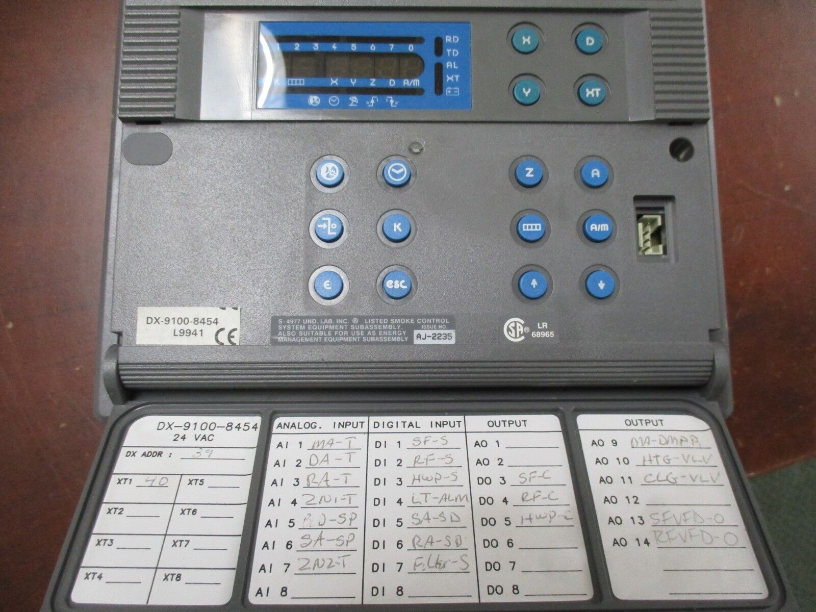 Johnson Controls Metasys Controller DX-9100-8454 24VAC Used