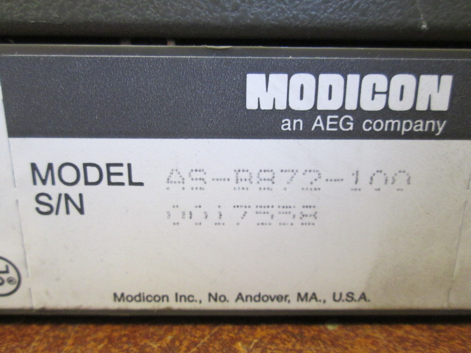 Modicon Analog Current Output Module AS-B872-100 4-20mA Used