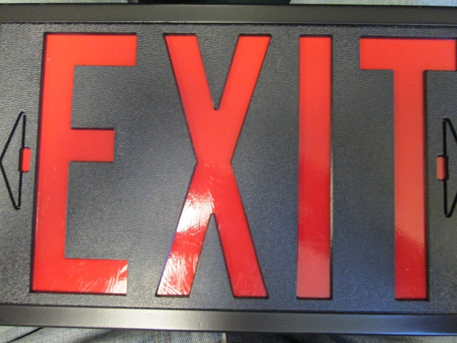Emergi-Lite Exit Sign, B-X12-R-120, New Surplus