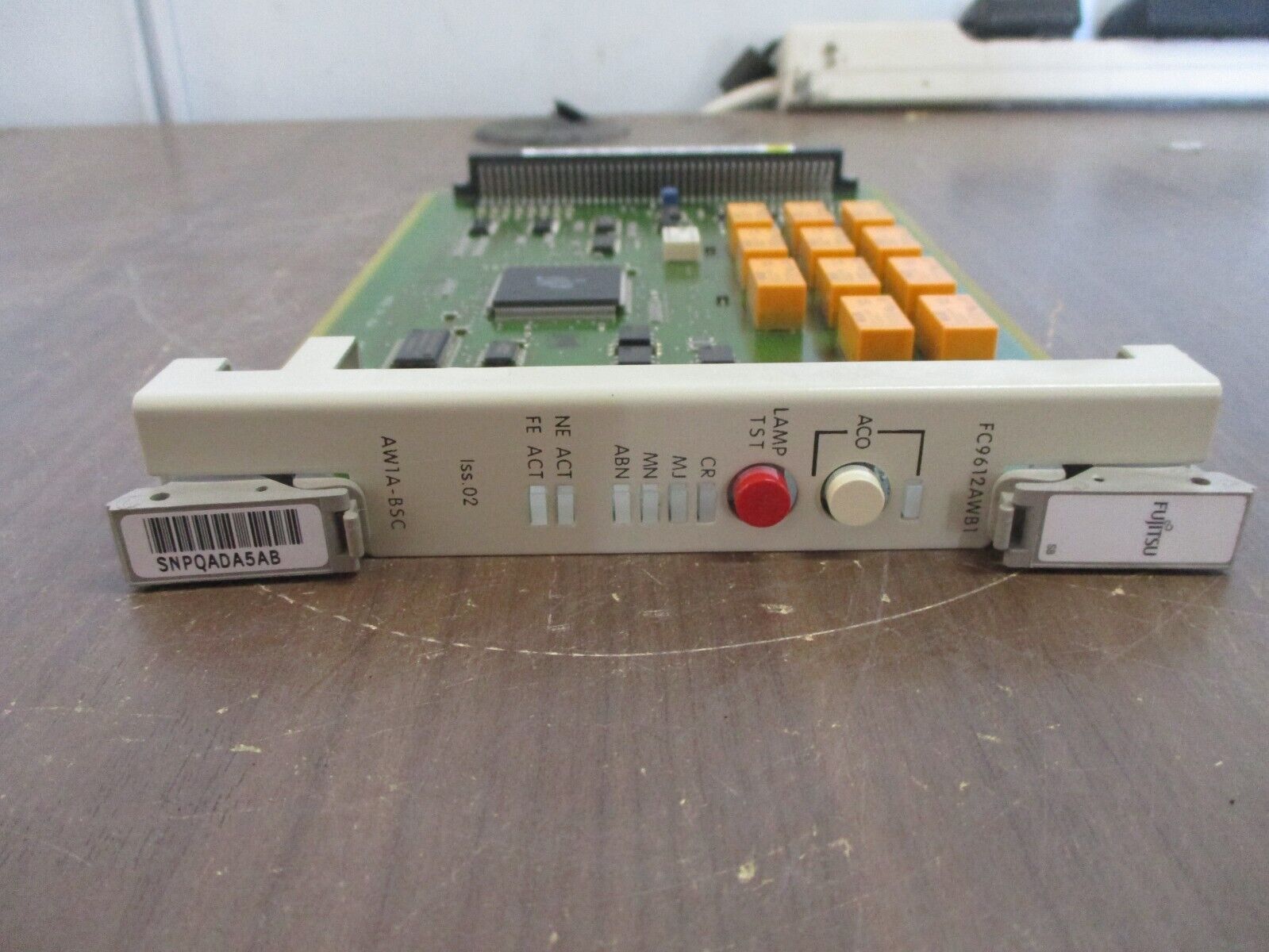 Fujitsu Alarm & Orderwire Unit SNPQADA5AB Iss. 02 FC9612AWB1/AW1A-BSC Used