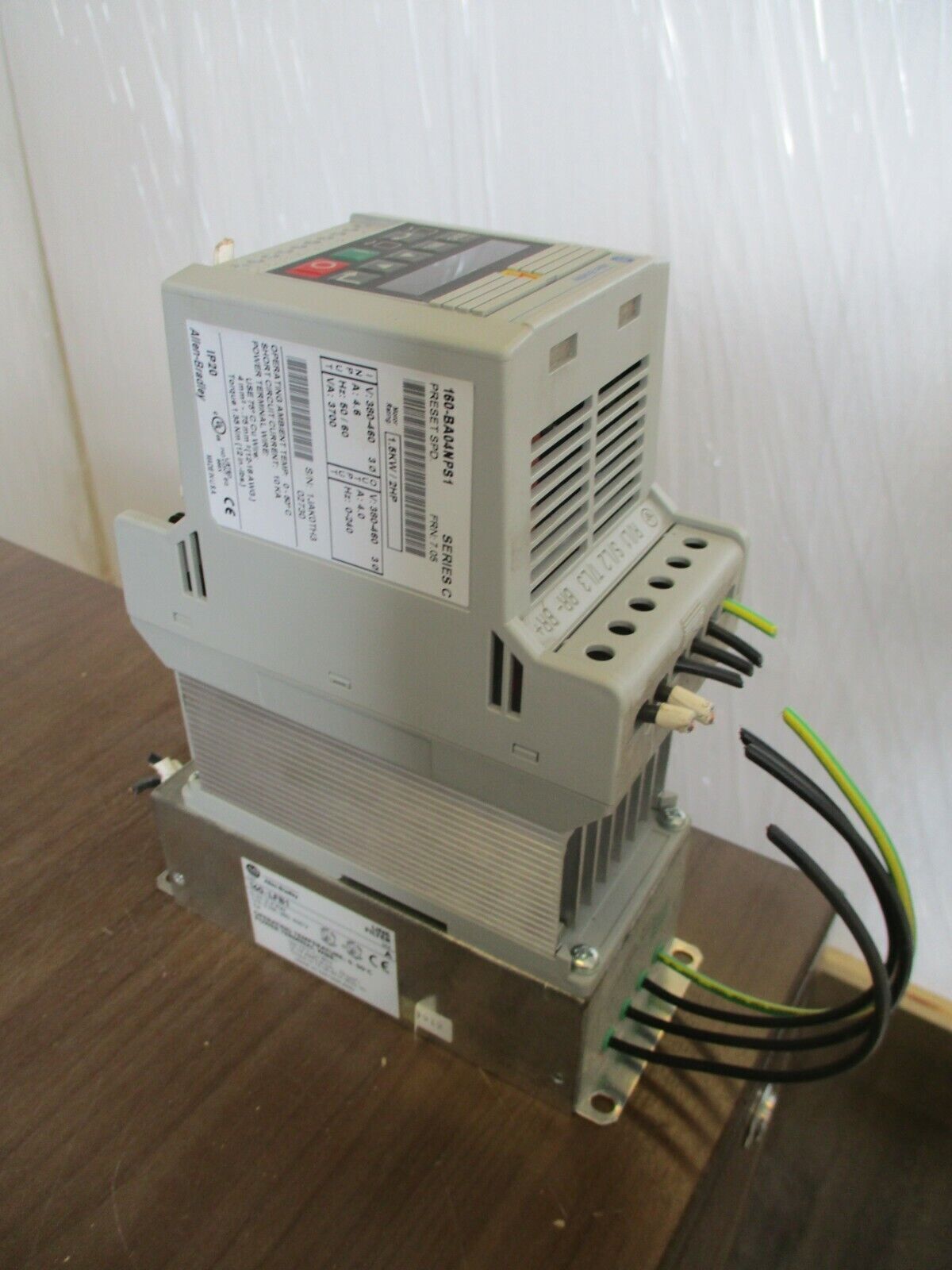 Allen-Bradley Preset Speed Controller w/ Line Filter 160-BA04NPS1 Ser. C 2HP
