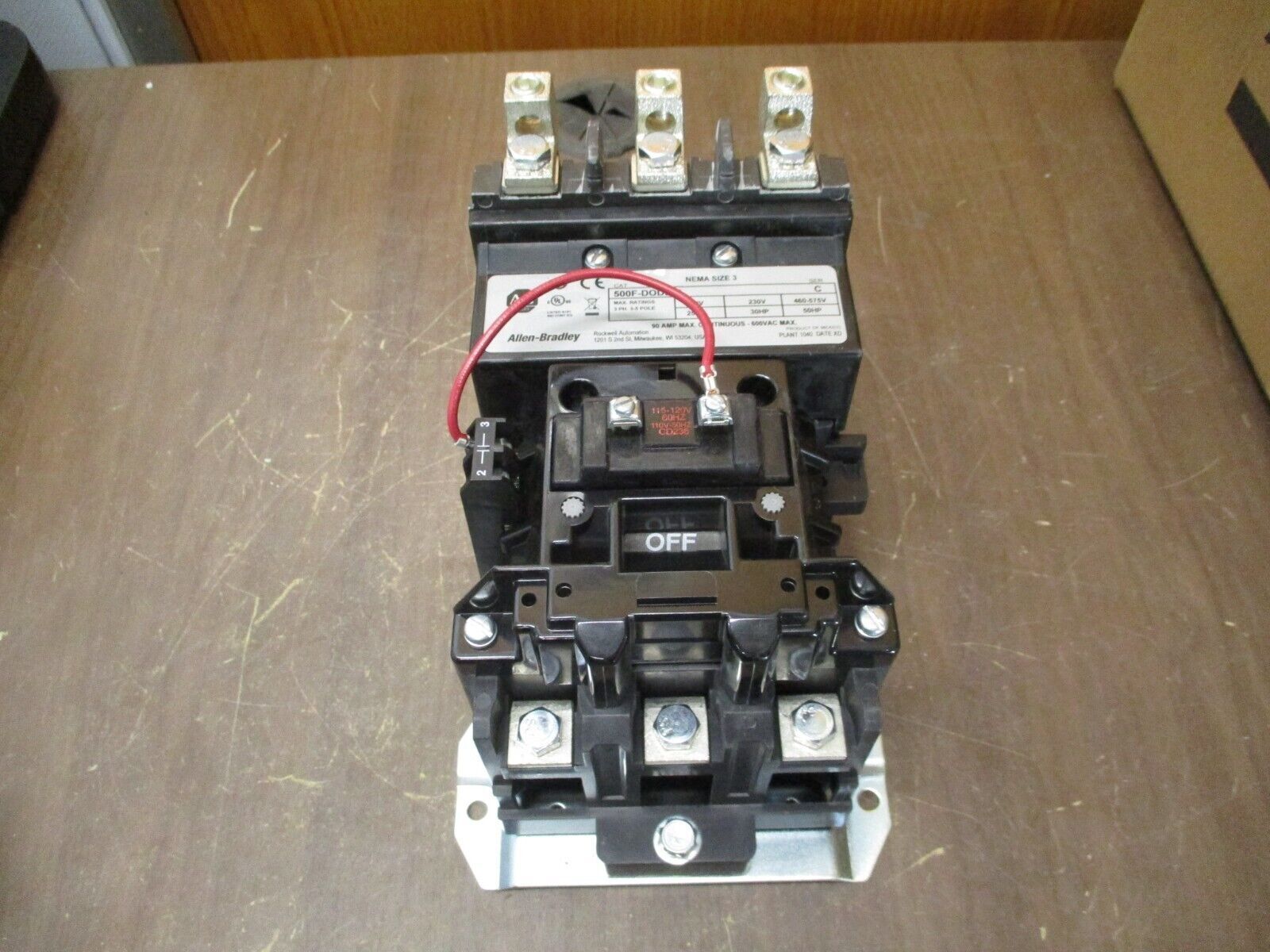 Allen-Bradley Size 3 Starter 509-DOD Ser. 1 New Surplus