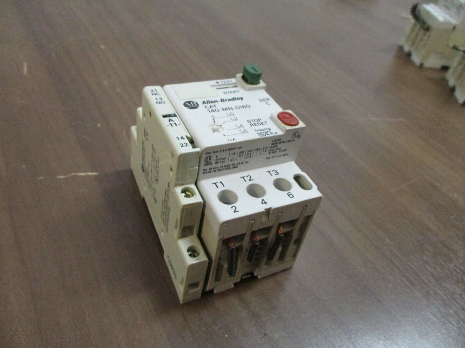 Allen-Bradley Manual Starter 140-MN-0160 Trip: 1.0-1.6A Used