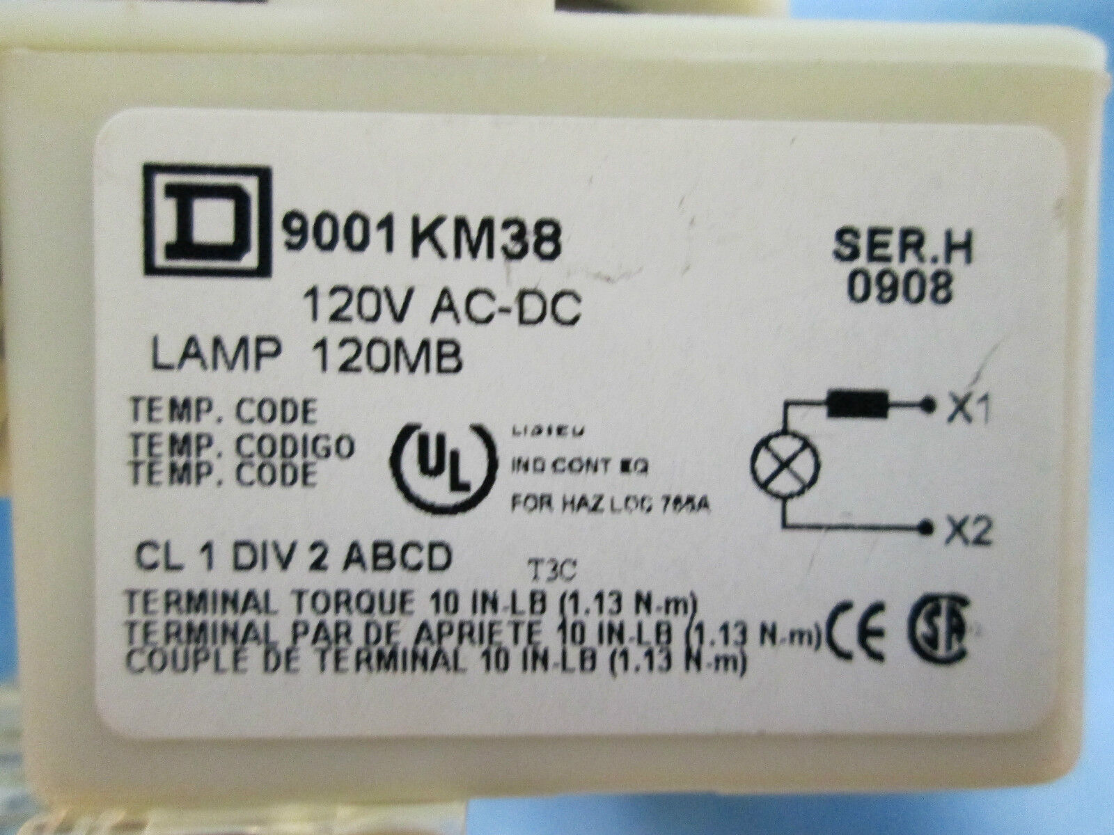 Square D Lamp 9001SKT38A31 New Surplus