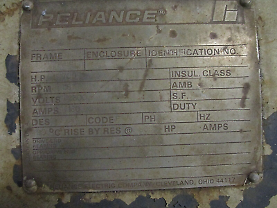 Reliance Motor Frame: 581CS 700HP 2300V 160A 1800RPM 60Hz Used