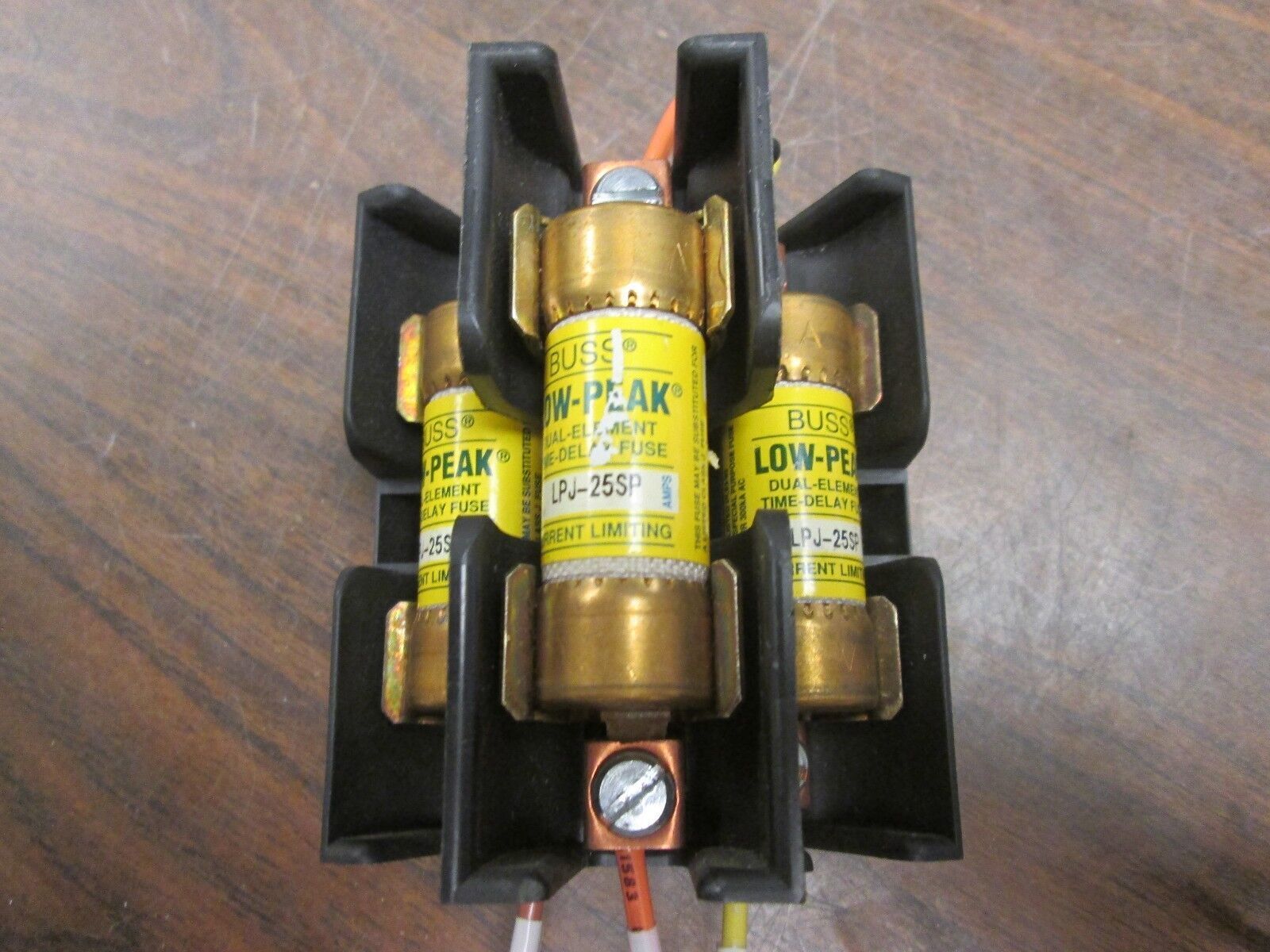 Buss Fuseblock JP60030-3CORA 30A 600V 3P w/ 25A Fuses Used