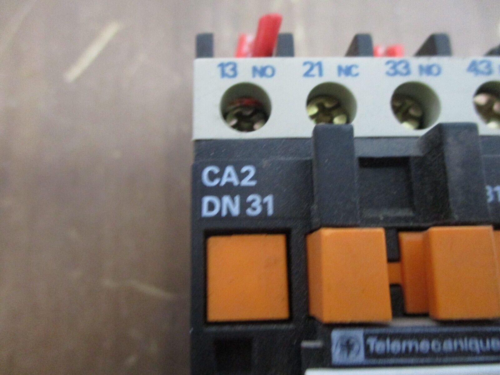 Telemecanique Contactor CA2 DN 31 120V Coil 10A 600V w/ Suppressor Used