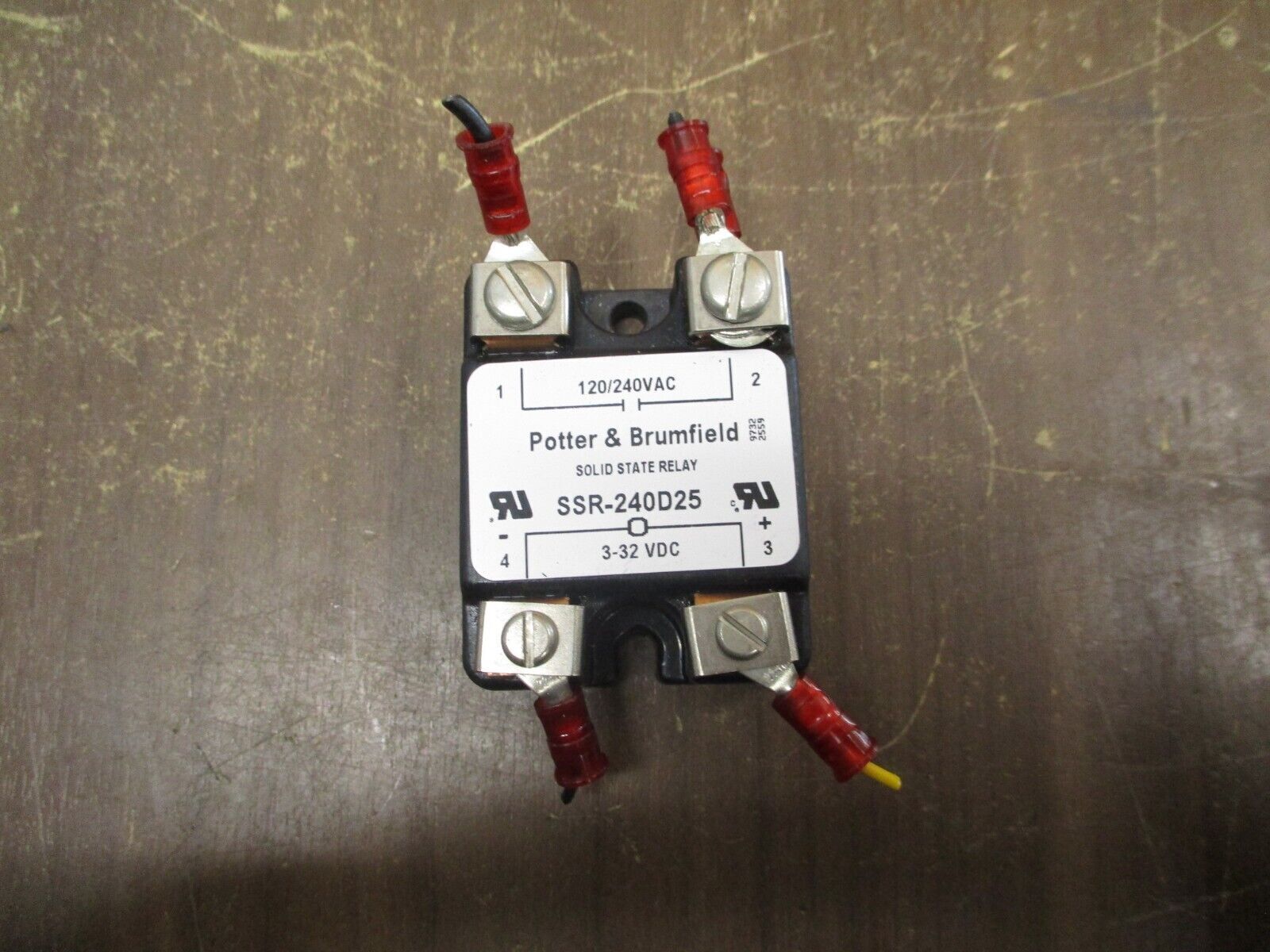 Potter & Brumfield Solid State Relay SSR-240D25 Input: 120/240VAC Used