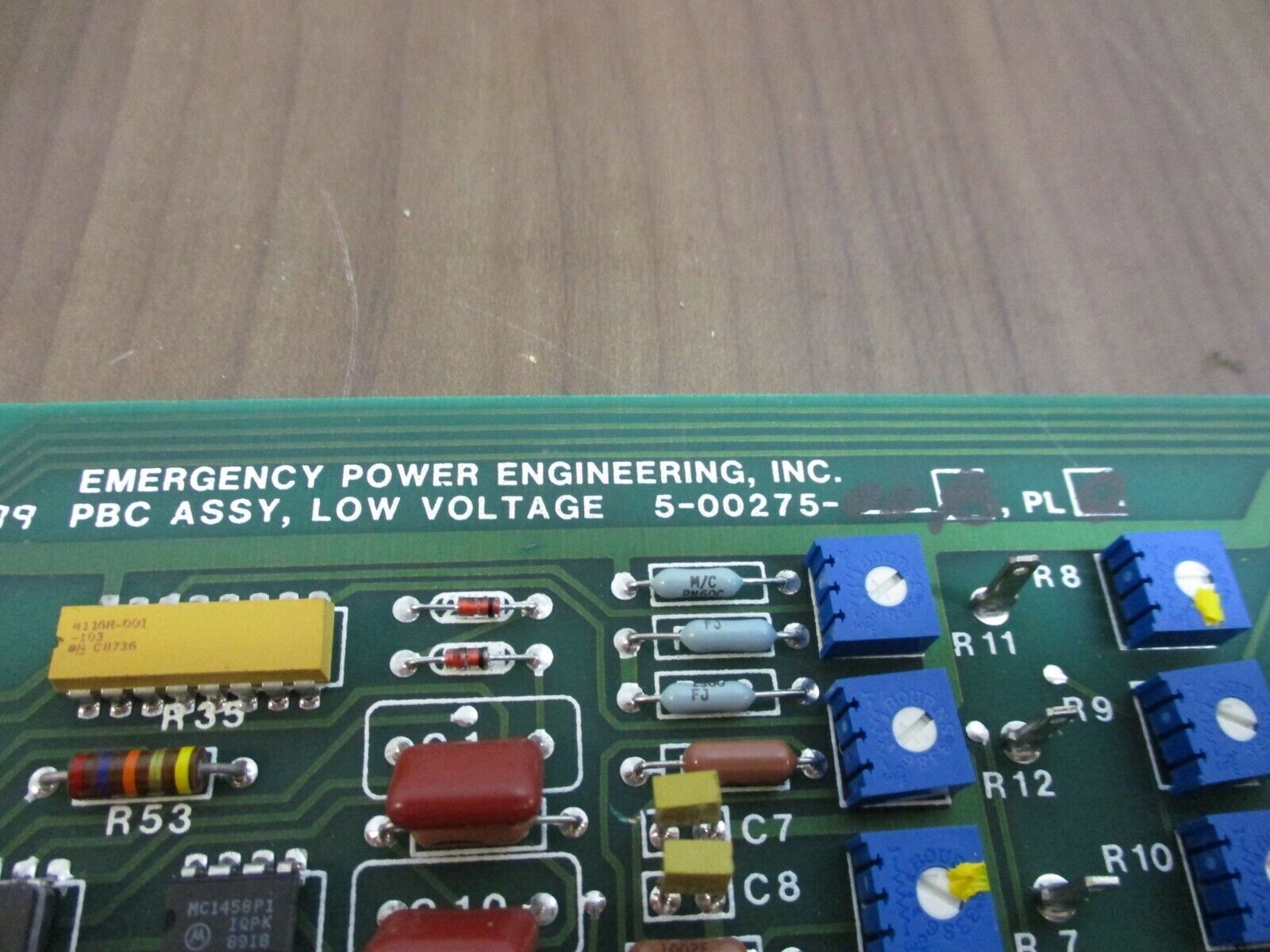 Emergency Power Engineering Low Voltage Board 5-00275-00 B, PLQ *No Box* Used