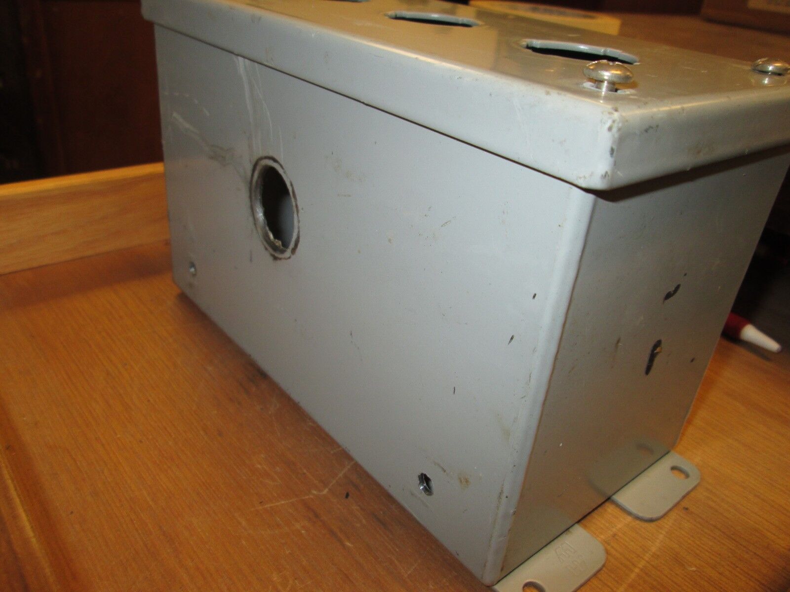 Hammond Double Deep Push Button Station 1437C 3 Hole Used