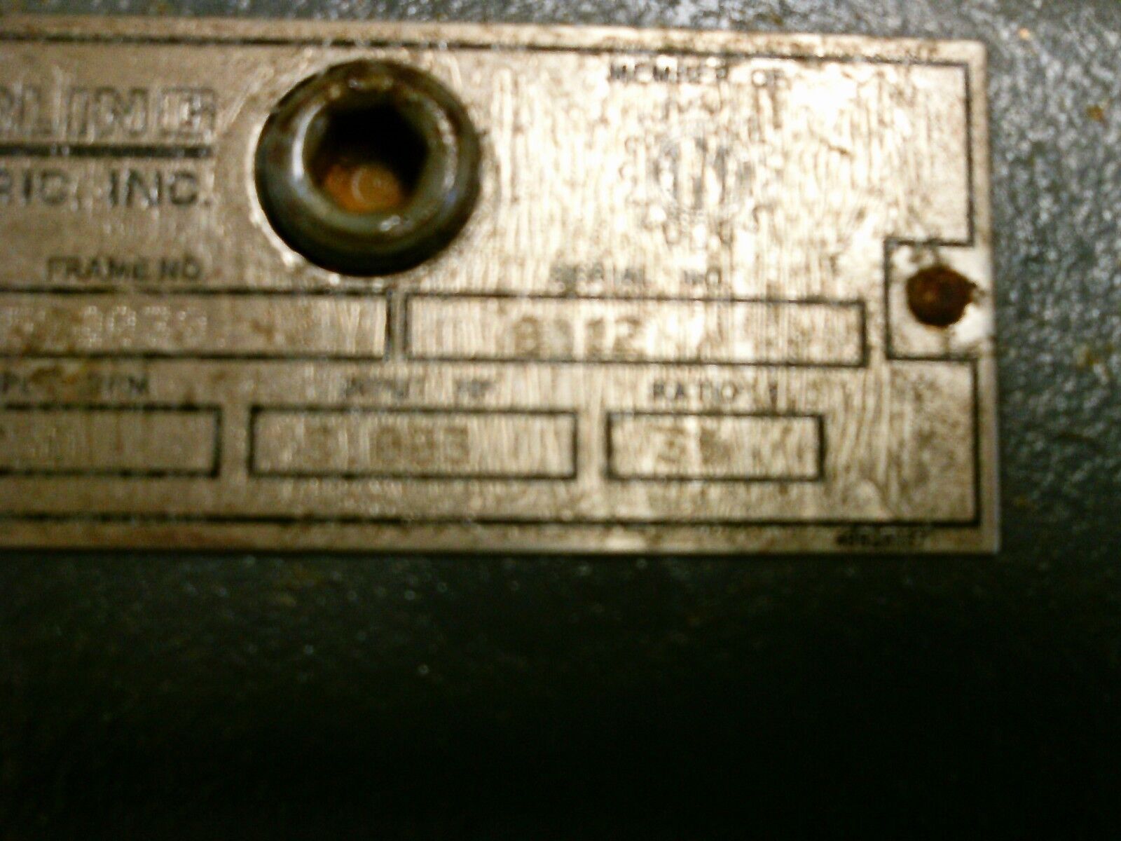 Sterling Electric Reducer 232522030 Ratio 30:1 2750RPM In 3.003HP In Used