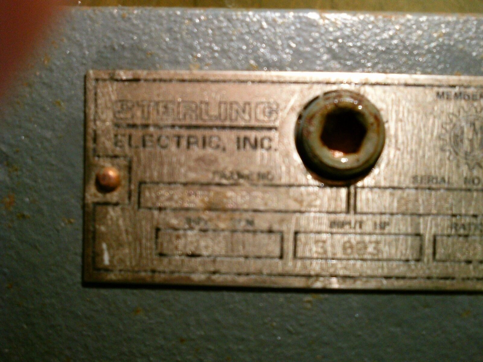Sterling Electric Reducer 232522030 Ratio 30:1 2750RPM In 3.003HP In Used
