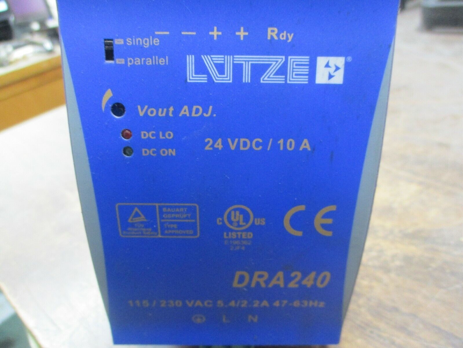Chinfa Lutze Power Supply DRA240-24B Used