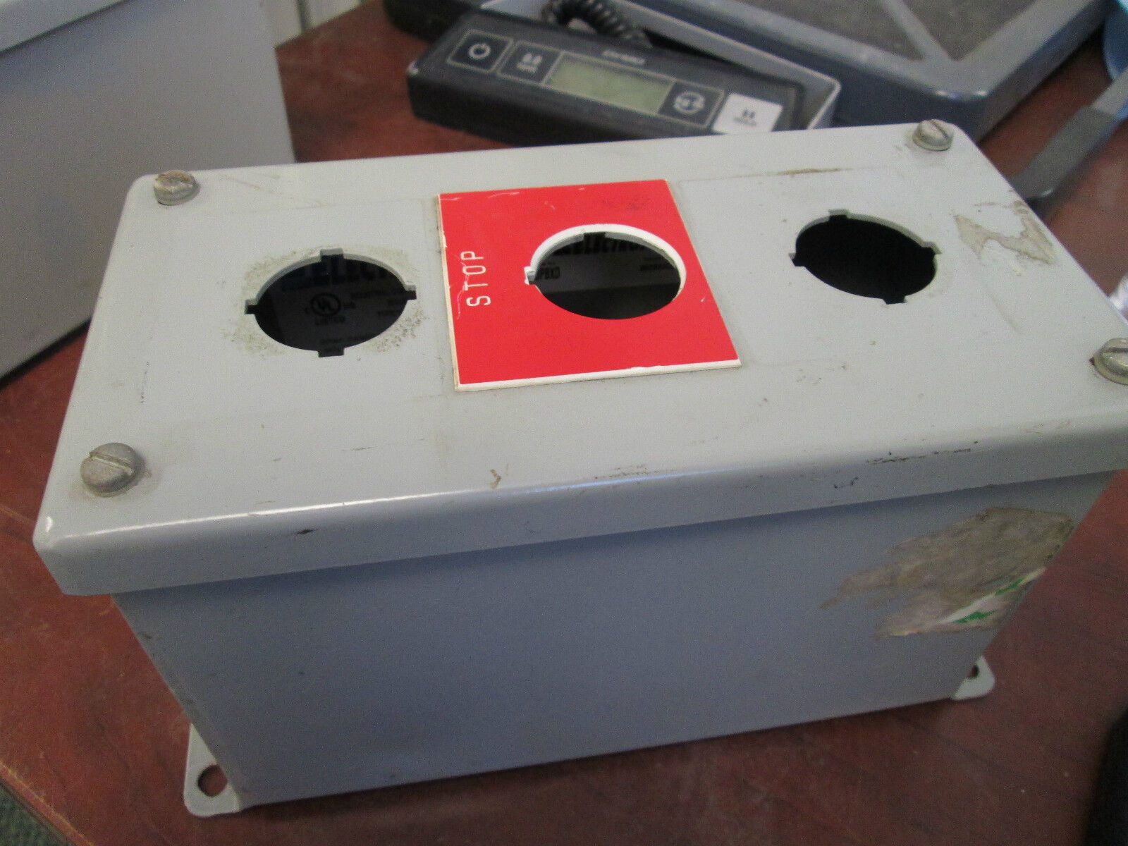 Rittal Double Deep Push Button Station E3PBXD 3-Hole Used