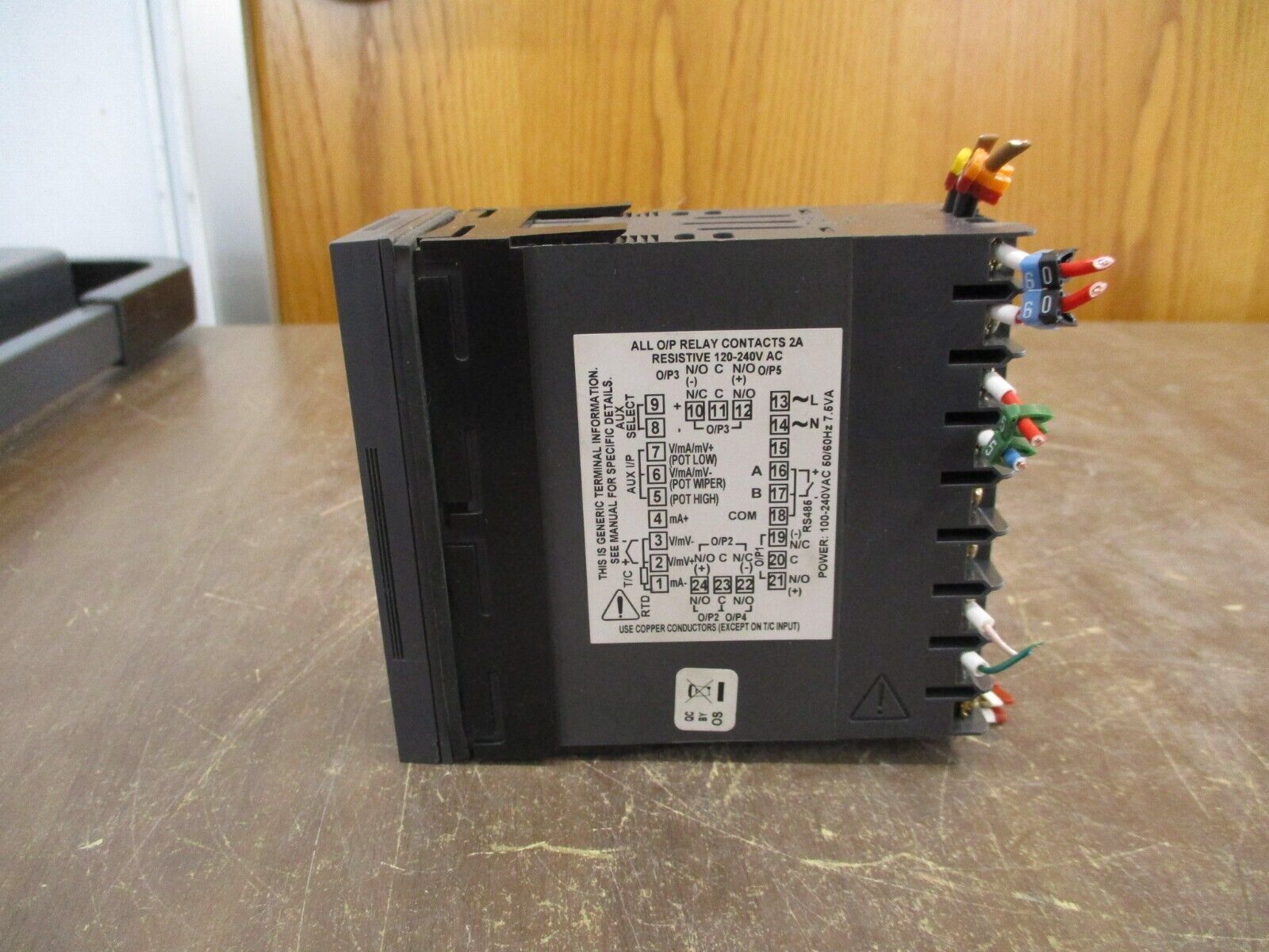 Vulcanic F.93330 Temperature Controller D30881.02 *Broken Bottom* Used