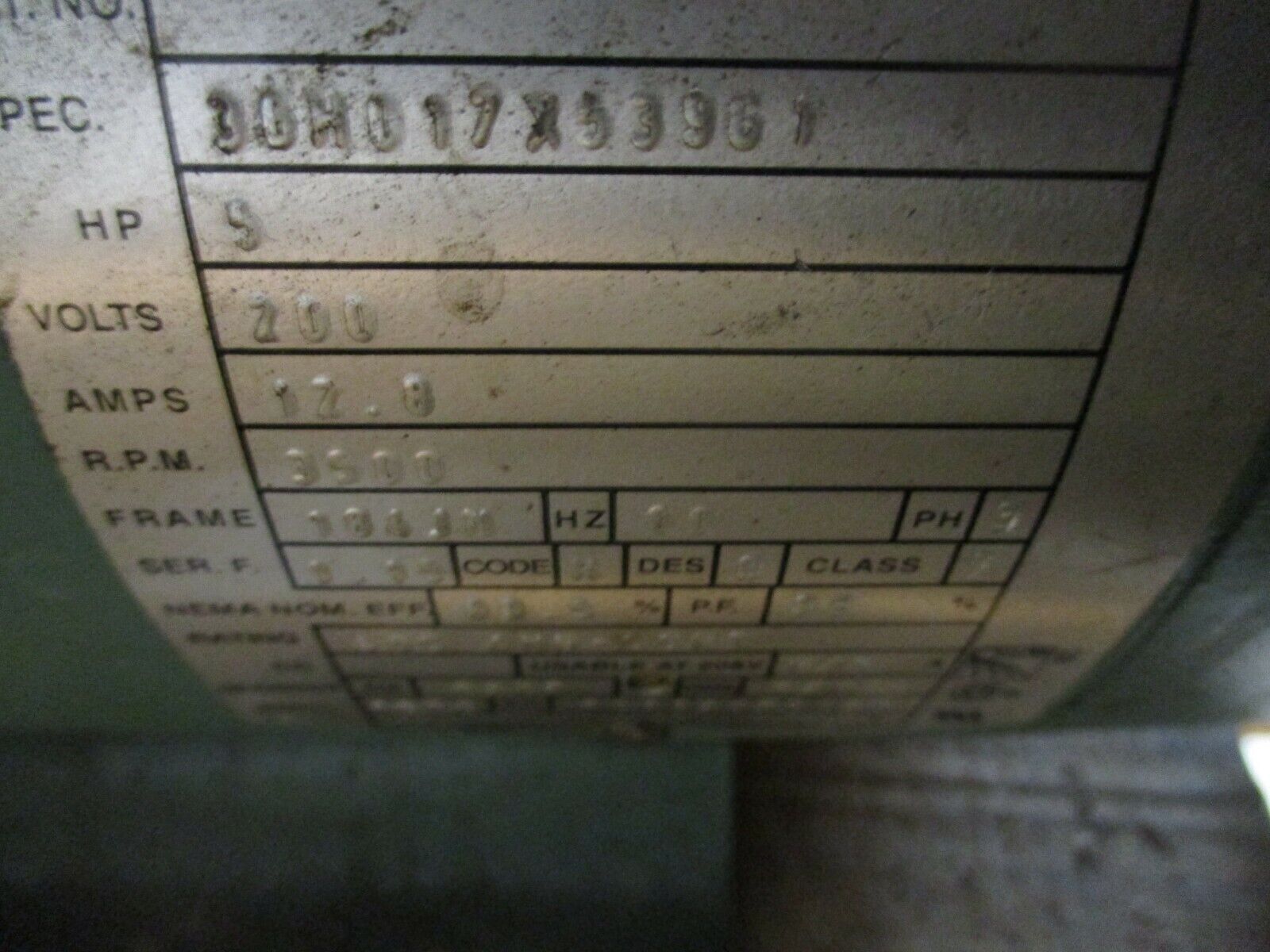 Taco Pump w/ Motor CE1207E2JAB131D 5HP 54GPM 130FT Head 3450RPM Used