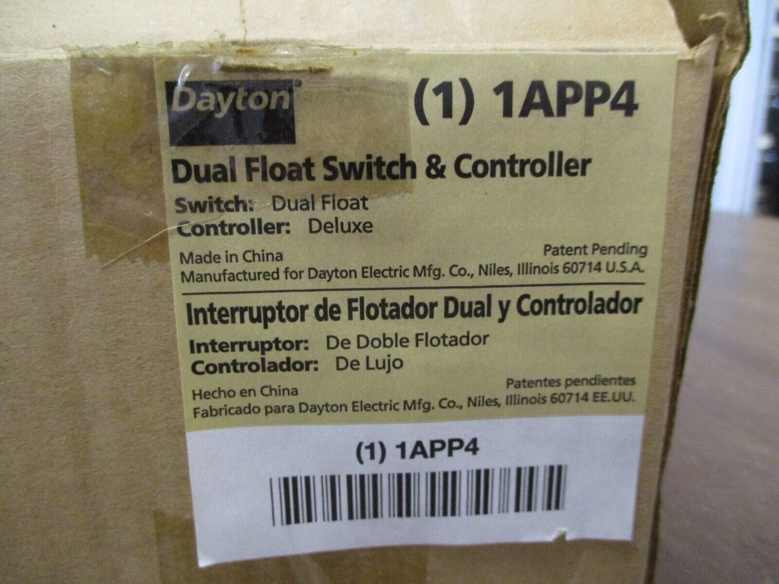 Dayton Dual Float Switch & Controller 1APP4 New Surplus