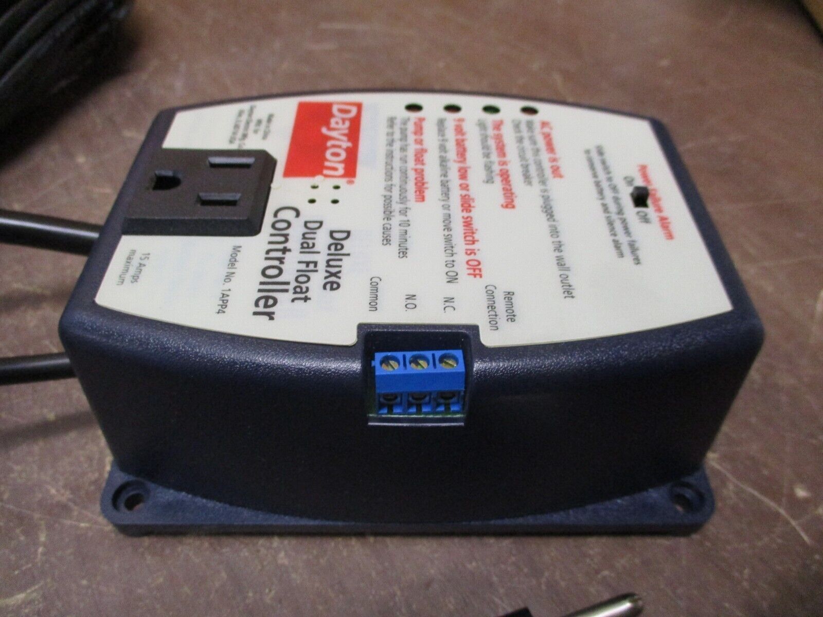 Dayton Dual Float Switch & Controller 1APP4 New Surplus