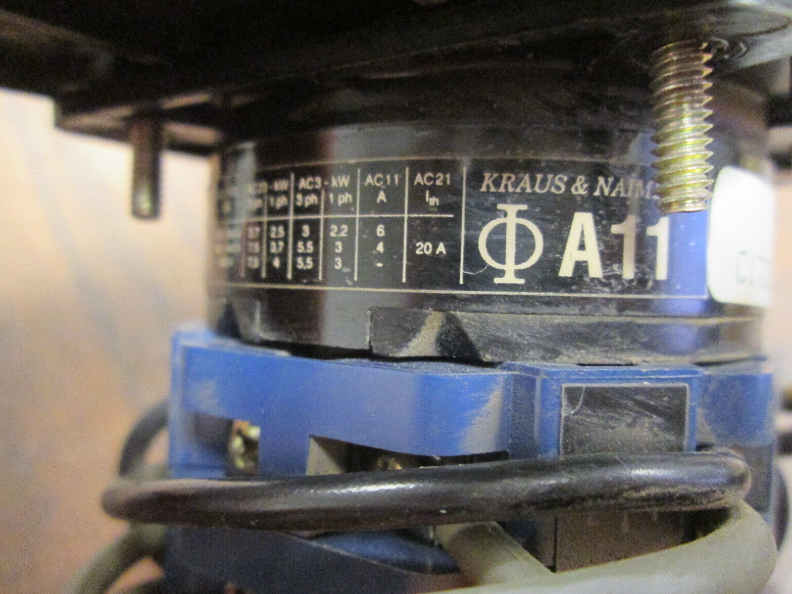 Kraus & Naimer A11 Rotary Switch C17221 10A 600V Used