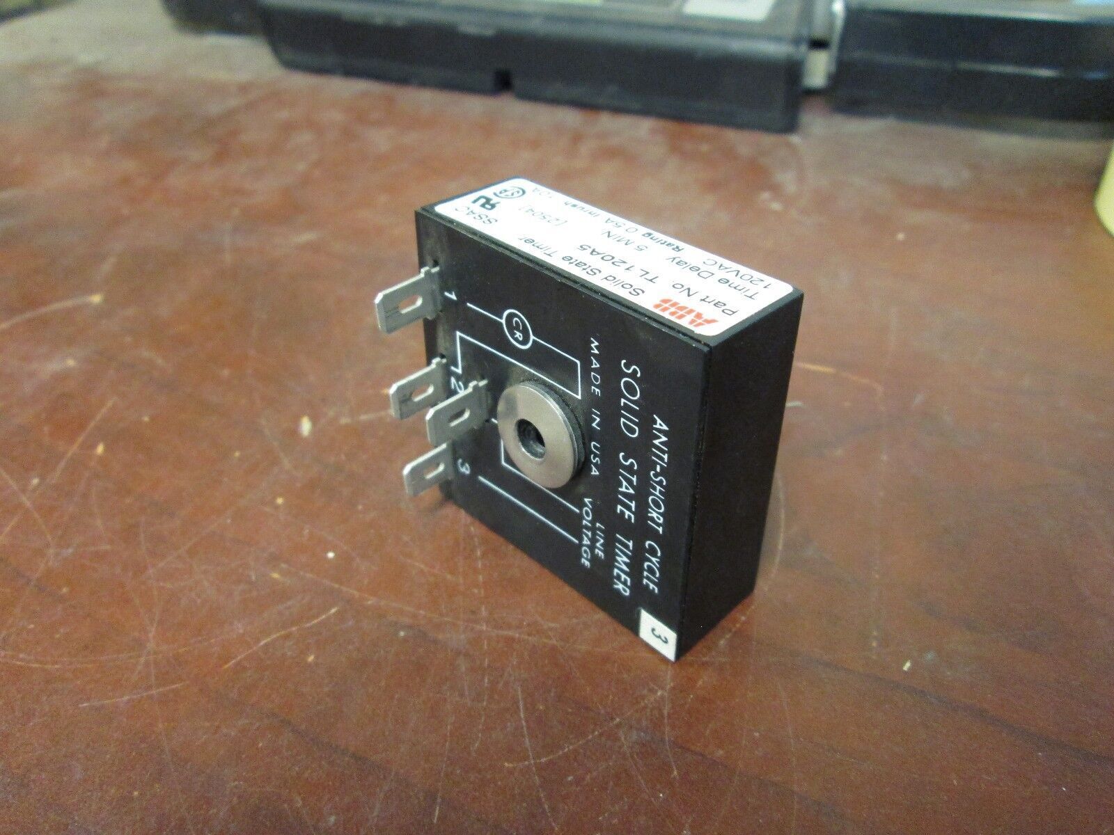 ABB Solid State Timer TL120A5 5min Time Delay 120VAC Used
