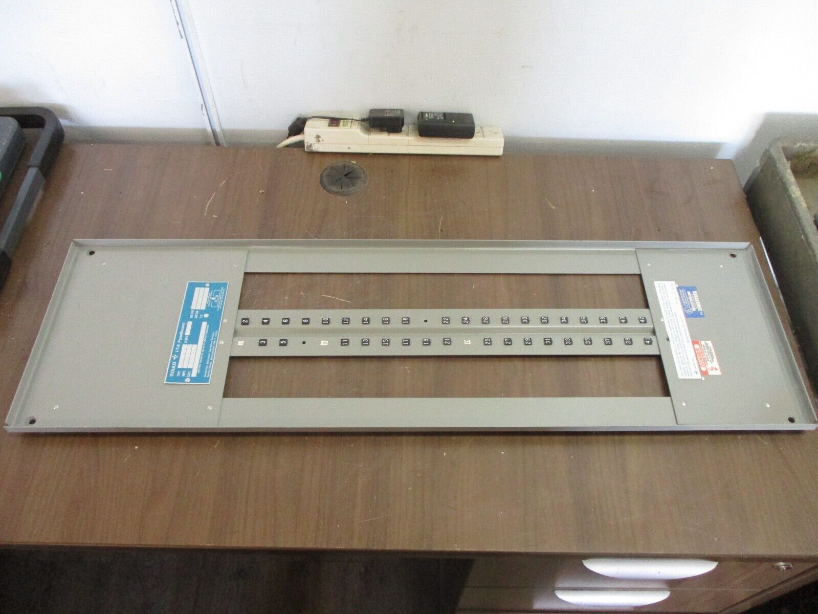 Gould ITE Panelboard Deadfront NLAB 42-Slot Size: 36.5" x 11" Used