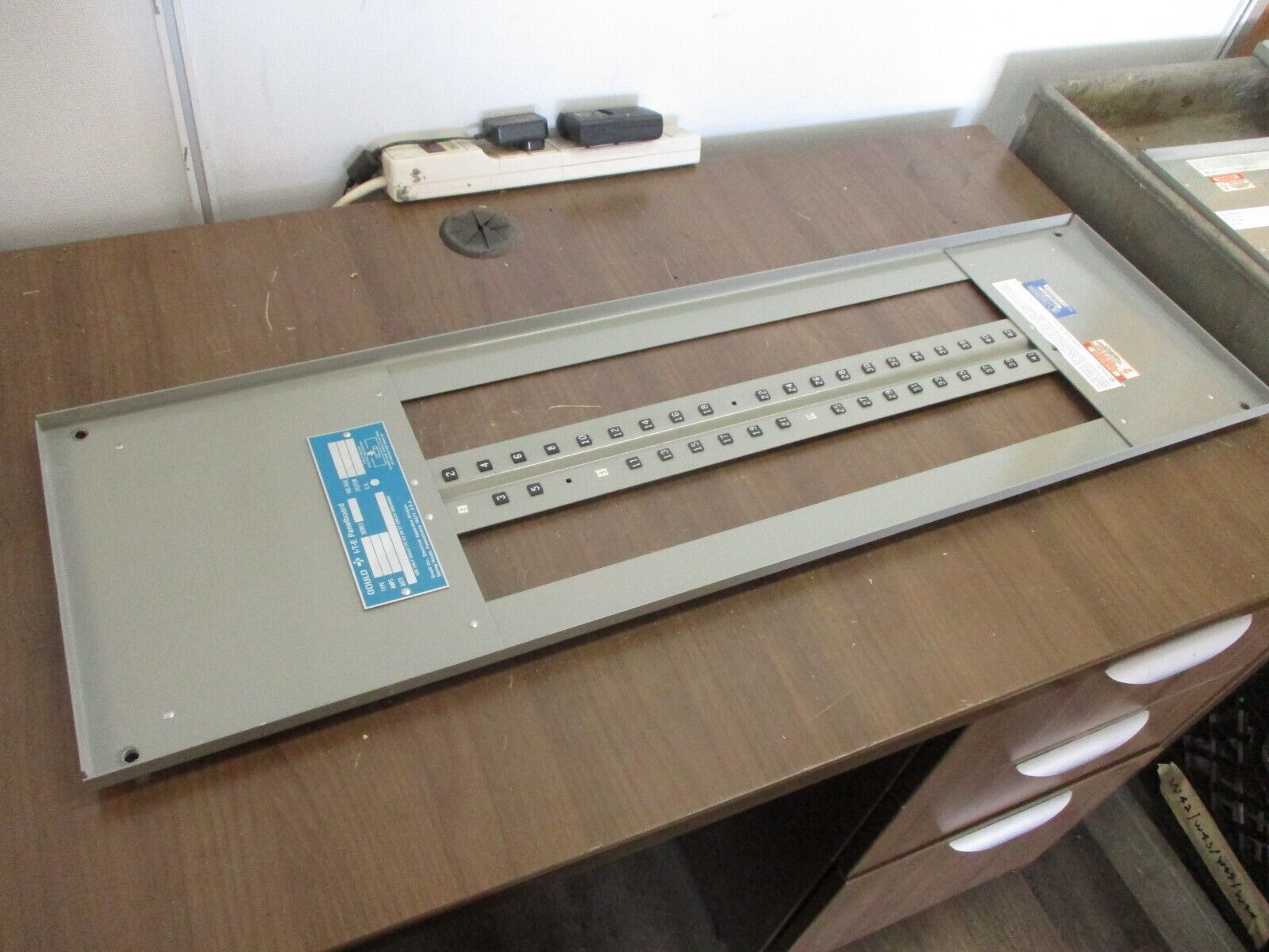Gould ITE Panelboard Deadfront NLAB 42-Slot Size: 36.5" x 11" Used