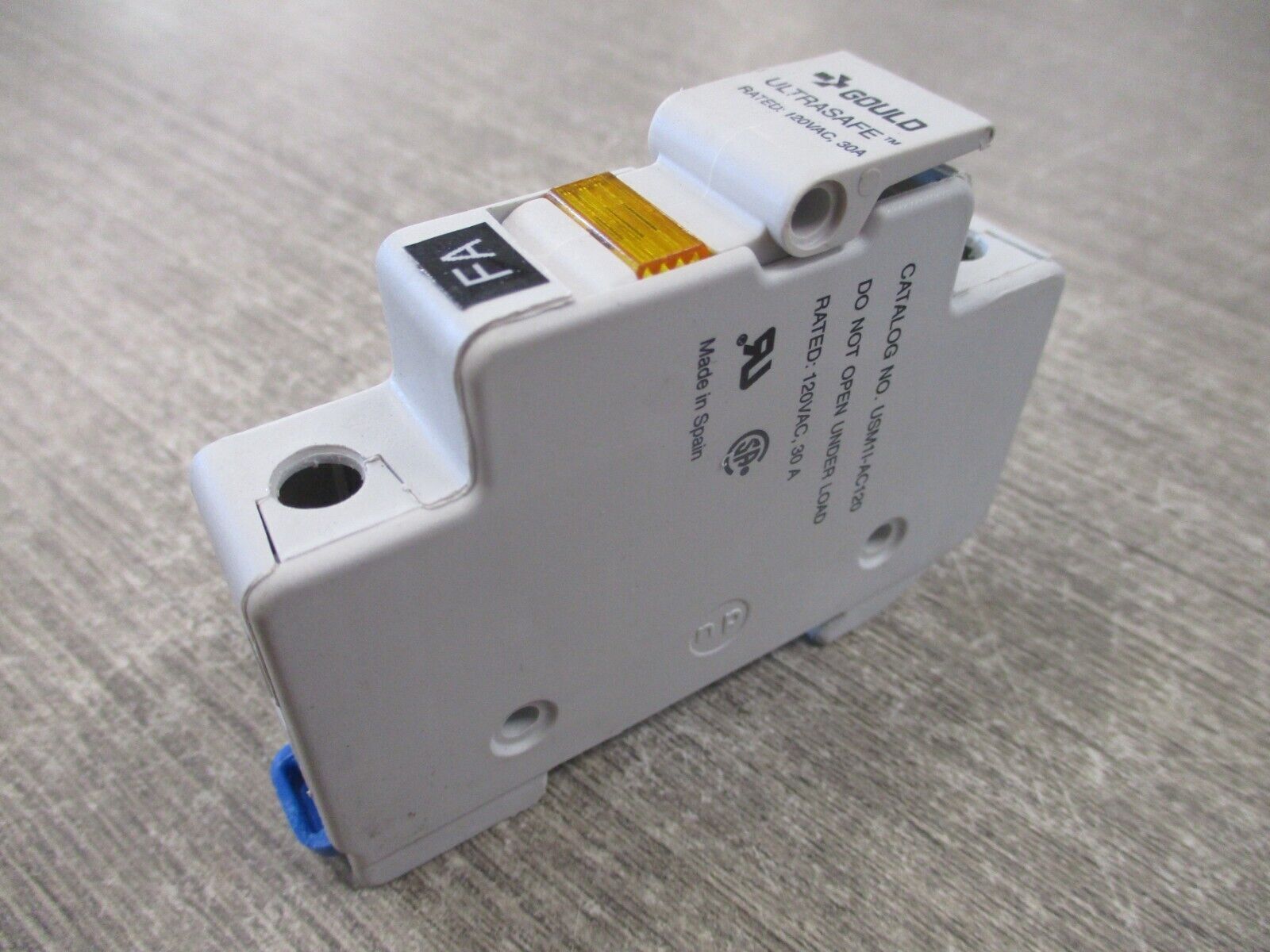 Gould Ultrasafe Fuseholder USM1I-AC120 30 A 120V 1P Used