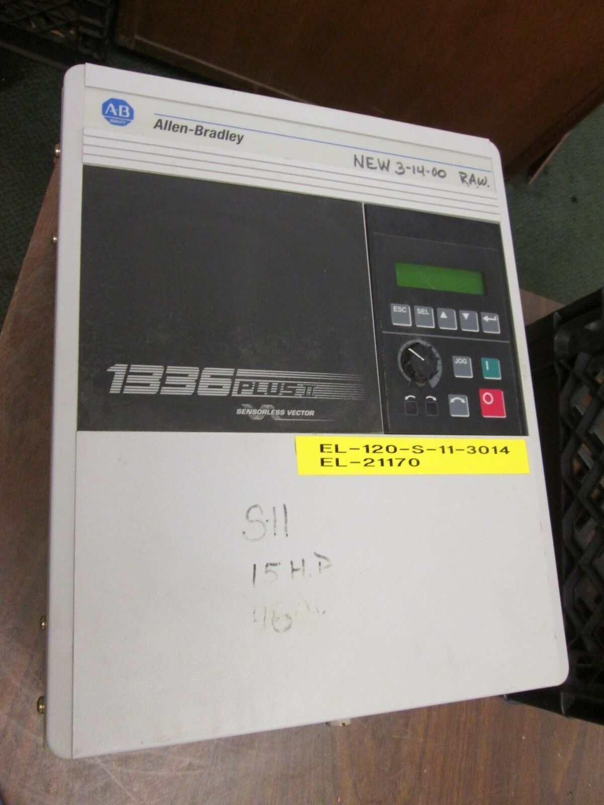 Allen-Bradley 1336 Plus II AC Drive 1336F-BRF100-AA-EN 10HP 3Ph Used