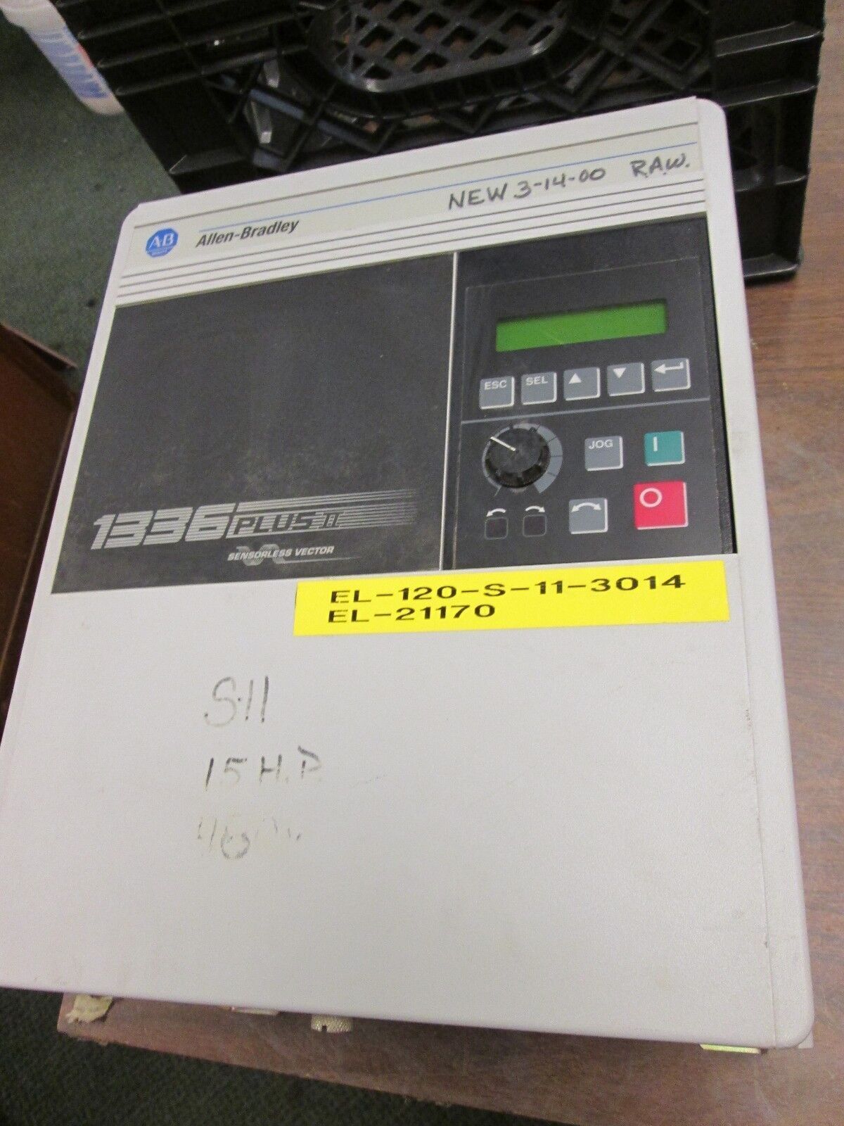 Allen-Bradley 1336 Plus II AC Drive 1336F-BRF100-AA-EN 10HP 3Ph Used