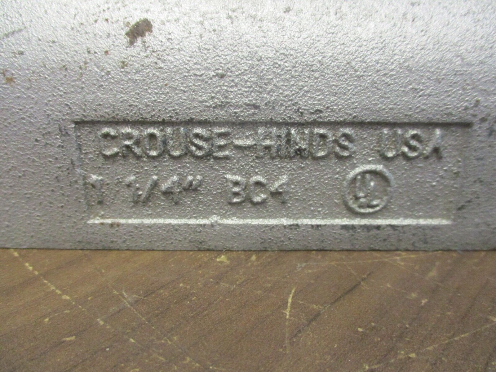 Crouse-Hinds Conduit Body BC4 Size: 1-1/4" Used