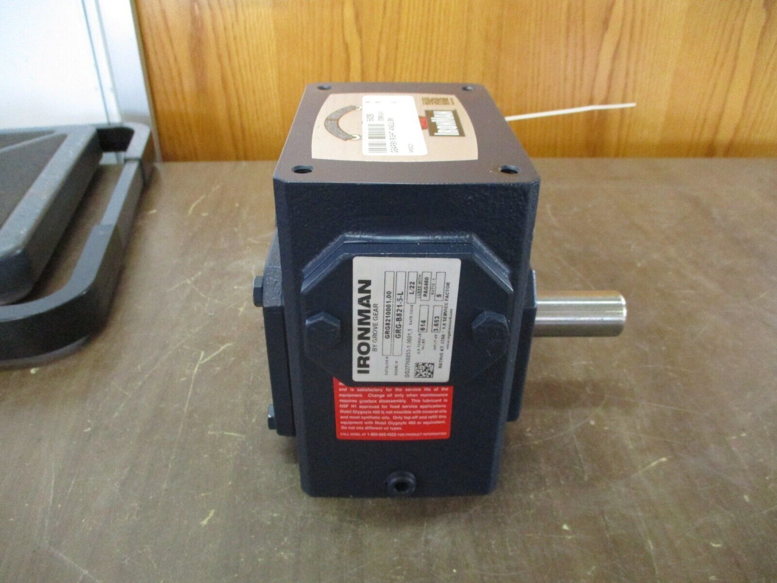 Grove Gear Ironman Reducer GRG8210001.00 Model #: GRG-B821-5-L Ratio 5:1 3.653HP