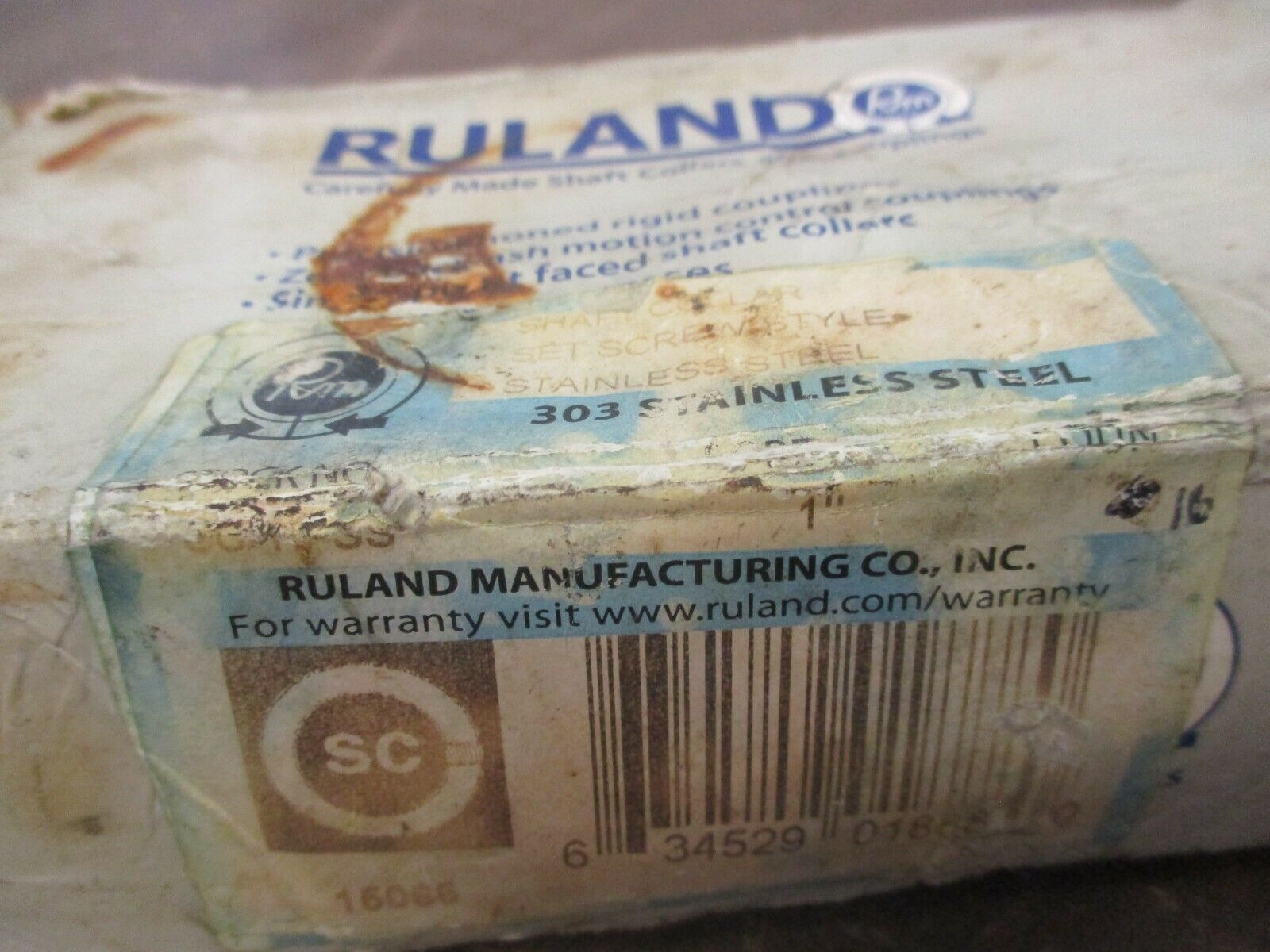 Ruland Stainless Steel Shaft Collar SC-12-SS 1" Set Screw Style **Box of 16**