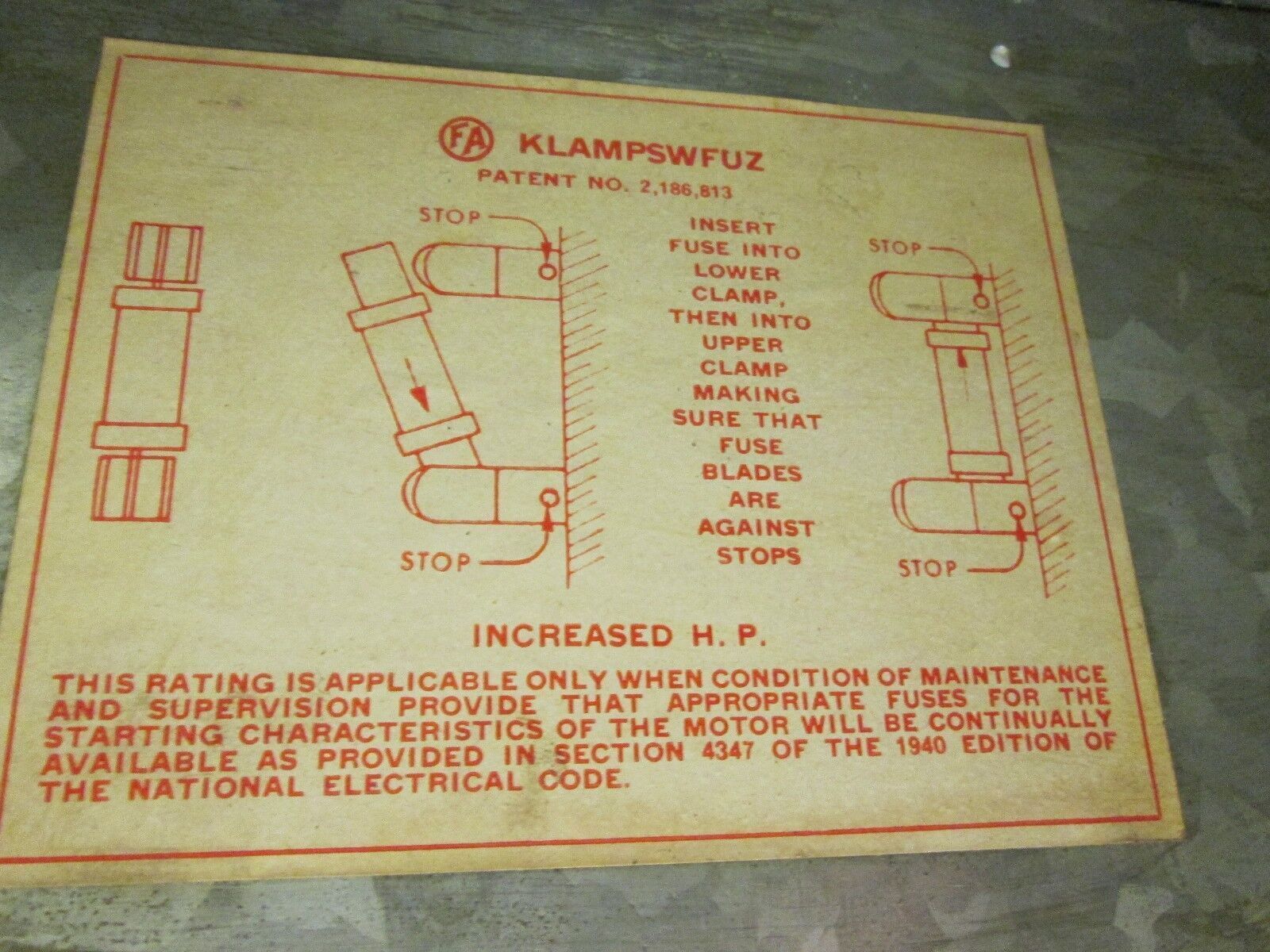 Frank Adams Pullout Disconnect Switch 200A 230V 30HP 3Ph Used